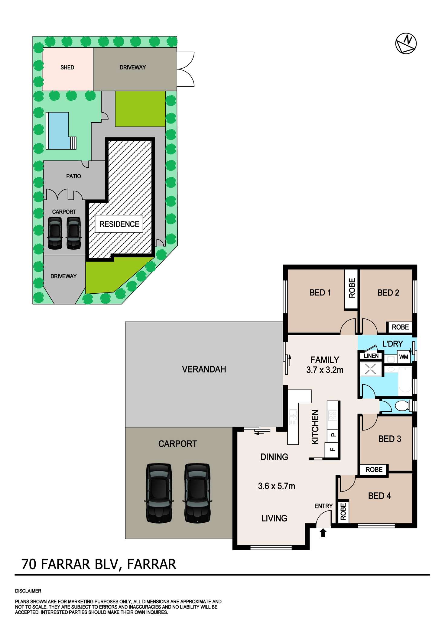 Floorplan of Homely house listing, 70 Farrar Boulevard, Farrar NT 830