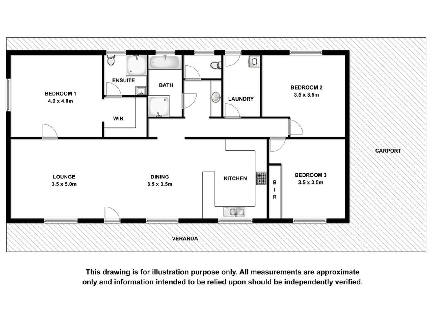 Floorplan of Homely house listing, 20 Yahl Main Road, Yahl SA 5291