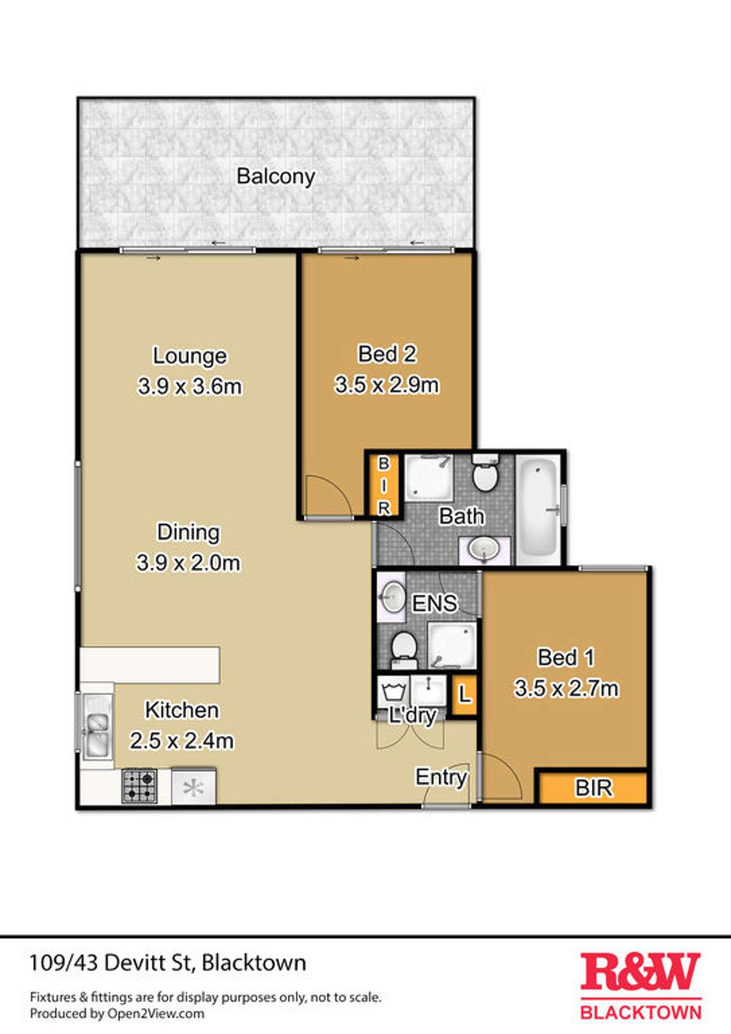 Floorplan of Homely unit listing, 109/43 Devitt Street, Blacktown NSW 2148