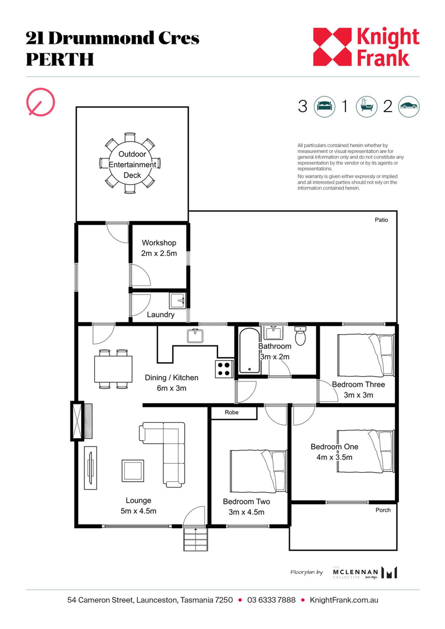 Floorplan of Homely house listing, 21 Drummond Crescent, Perth TAS 7300