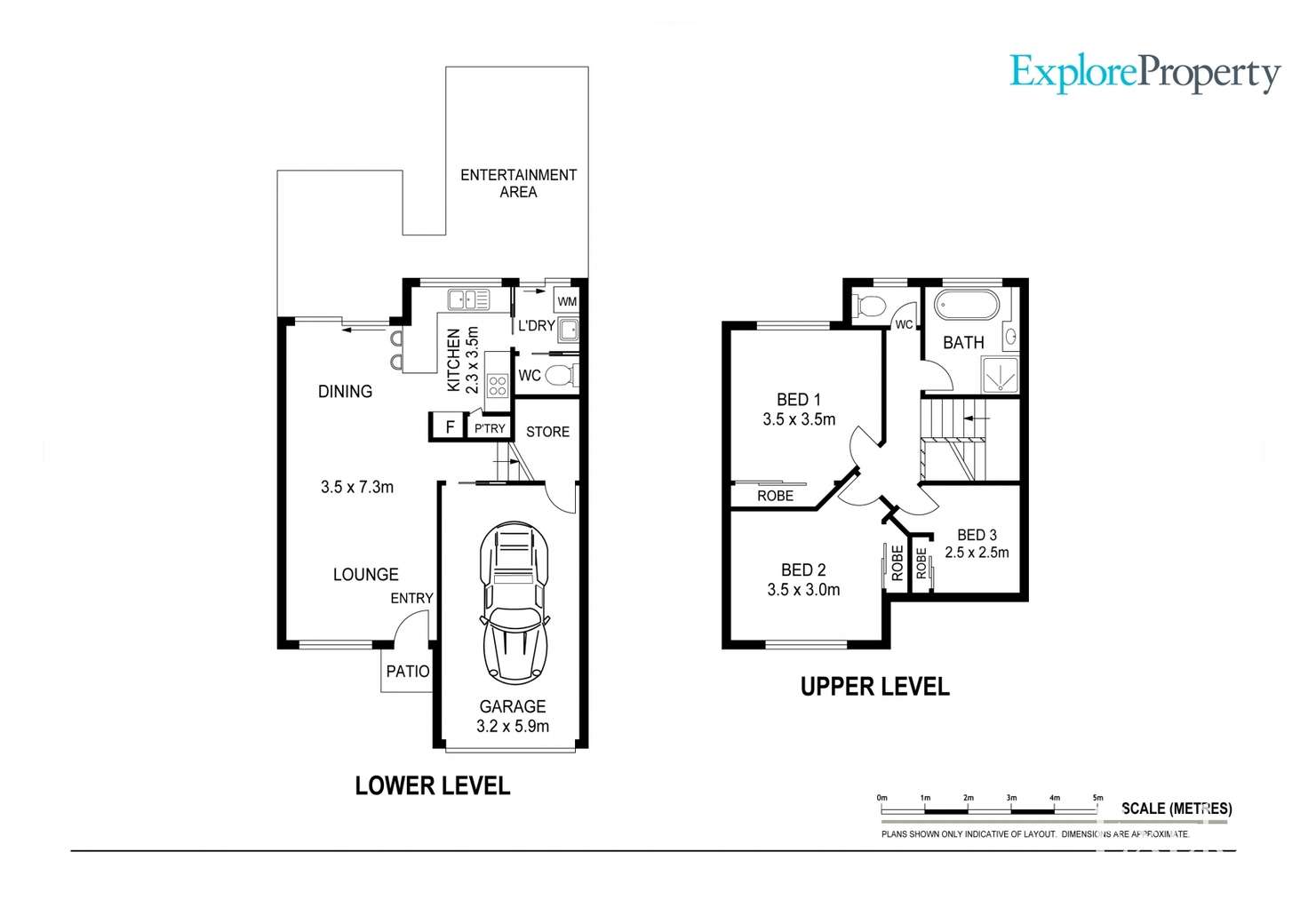 Floorplan of Homely townhouse listing, 13/6 Station Road, Burpengary QLD 4505