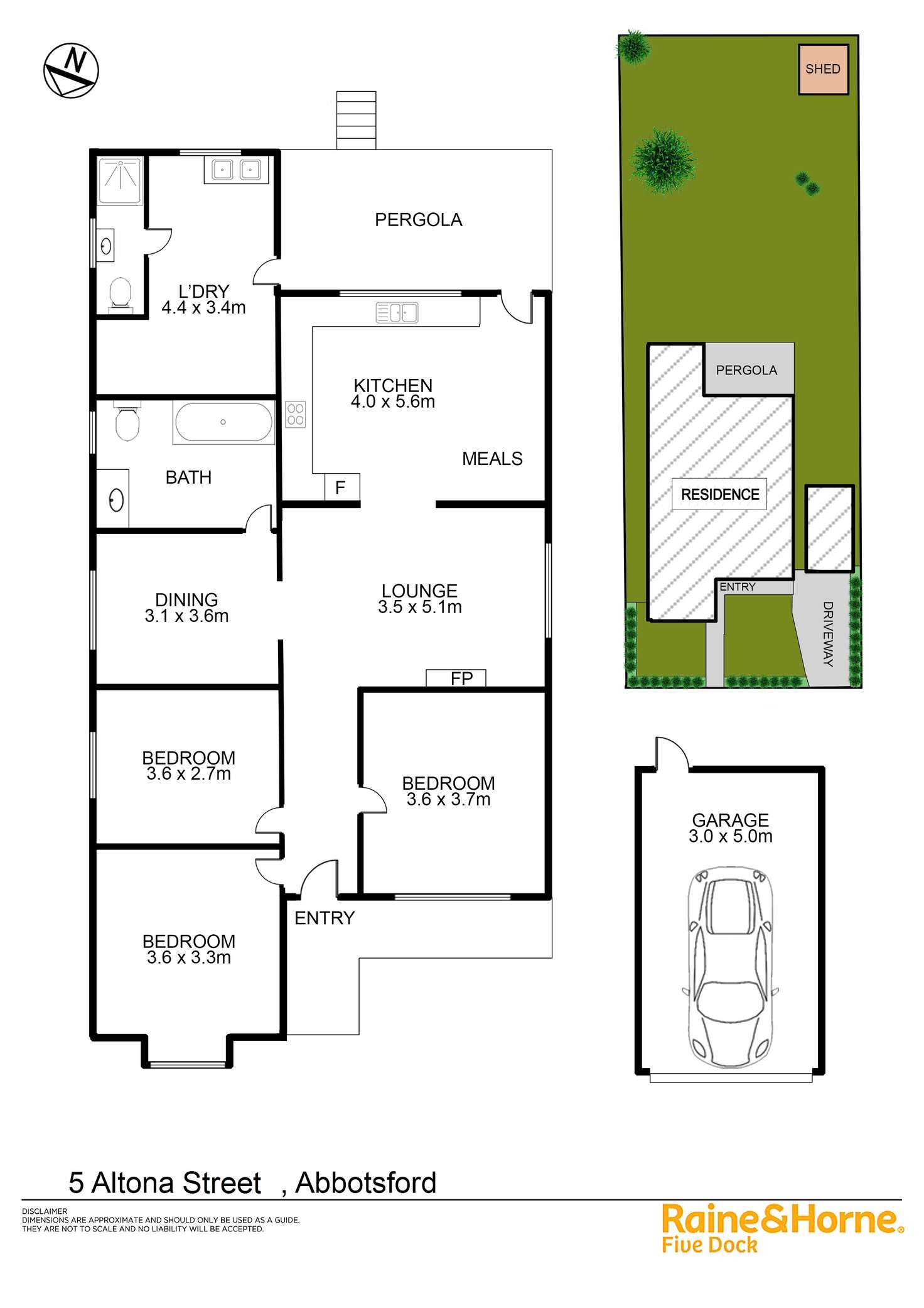 Floorplan of Homely house listing, 5 ALTONA STREET, Abbotsford NSW 2046