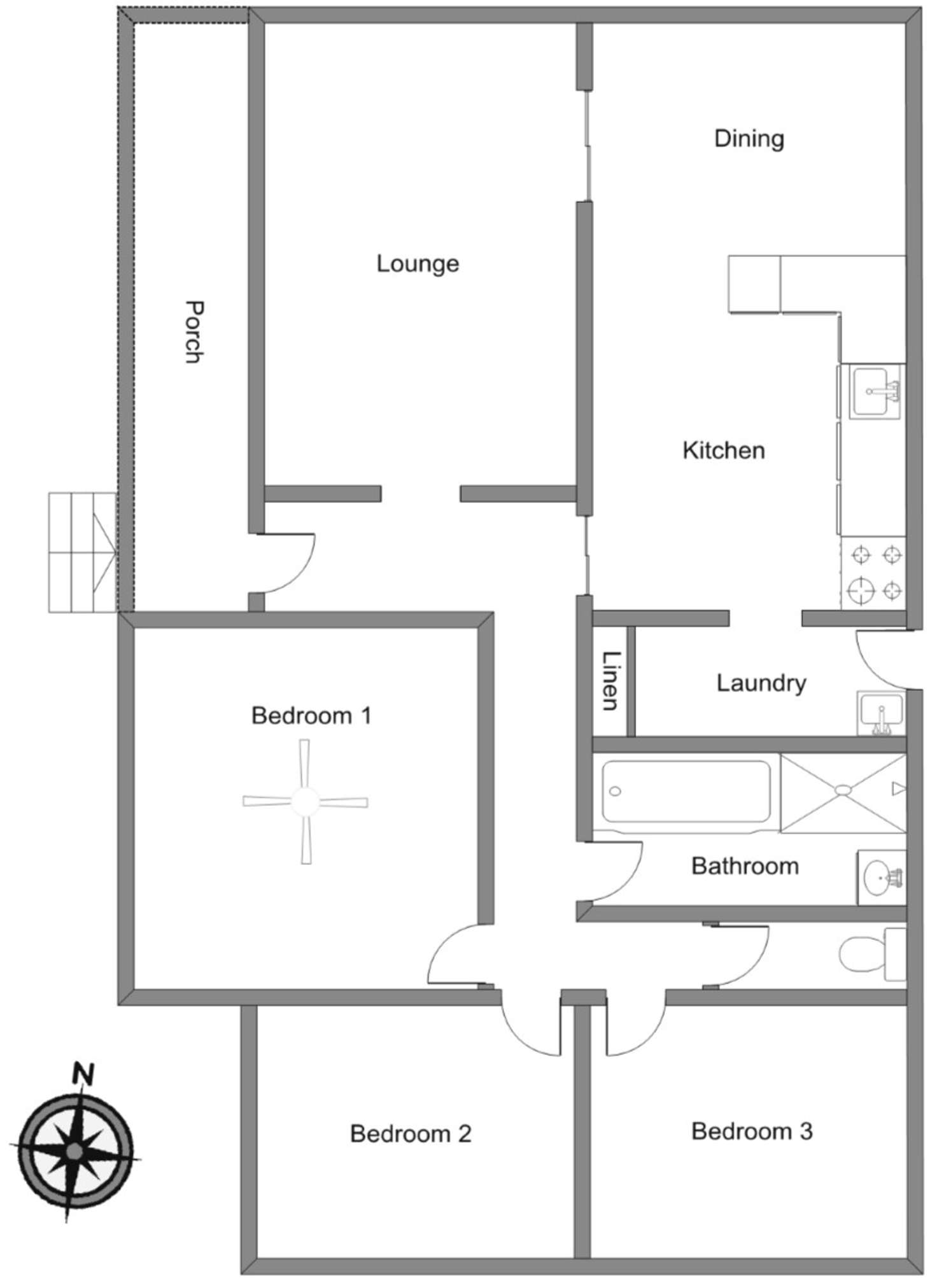 Floorplan of Homely house listing, 12 Philip Avenue, Bordertown SA 5268