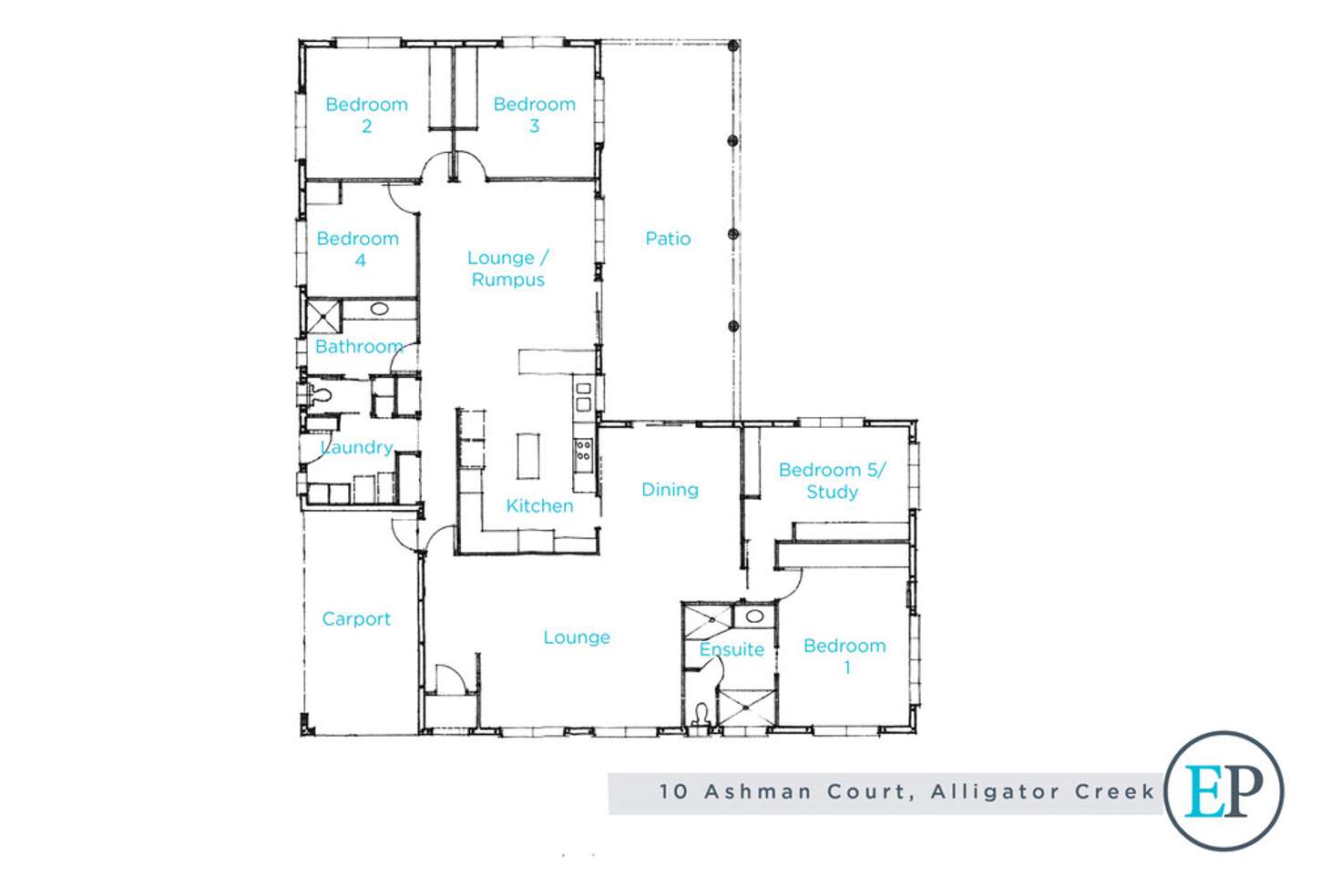Floorplan of Homely house listing, 10 Ashman Court, Alligator Creek QLD 4816