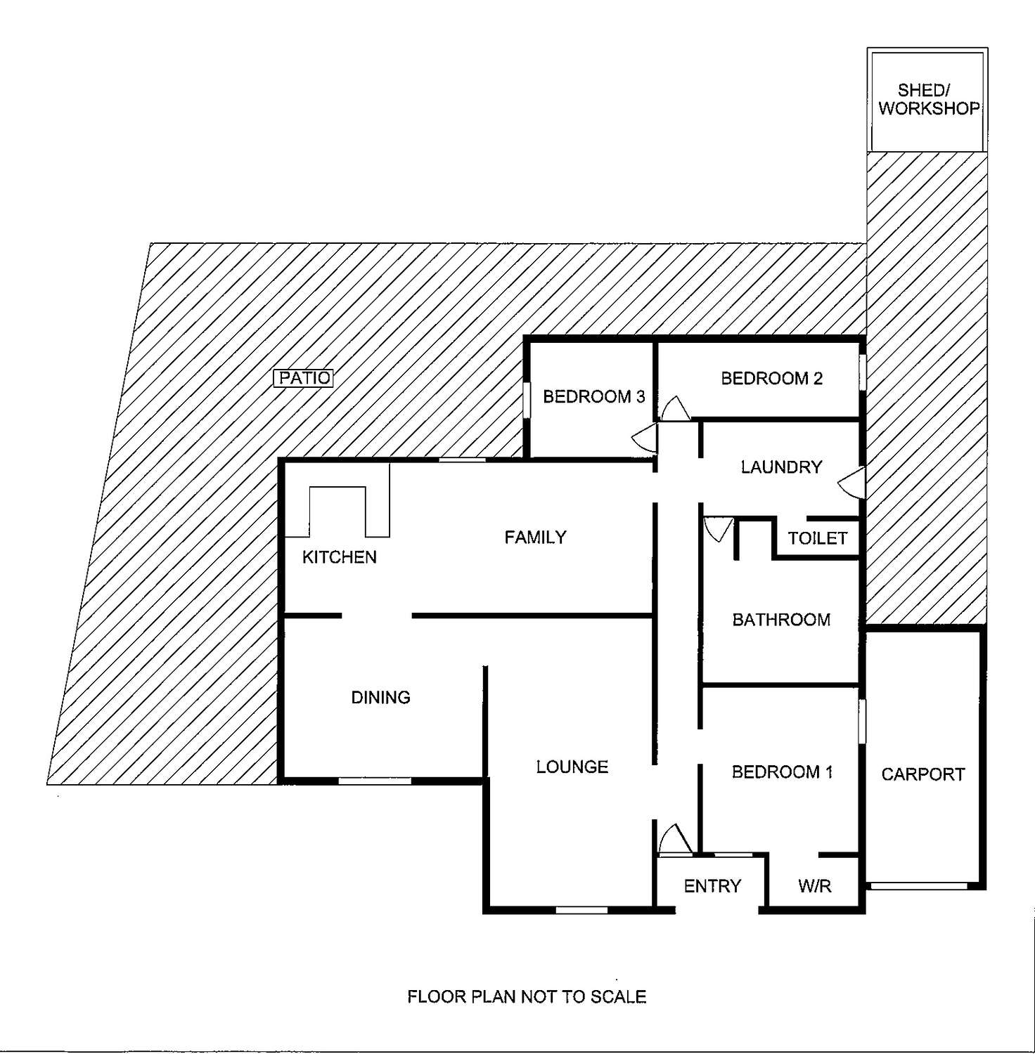 Floorplan of Homely house listing, 14 Canterbury Drive, Willetton WA 6155