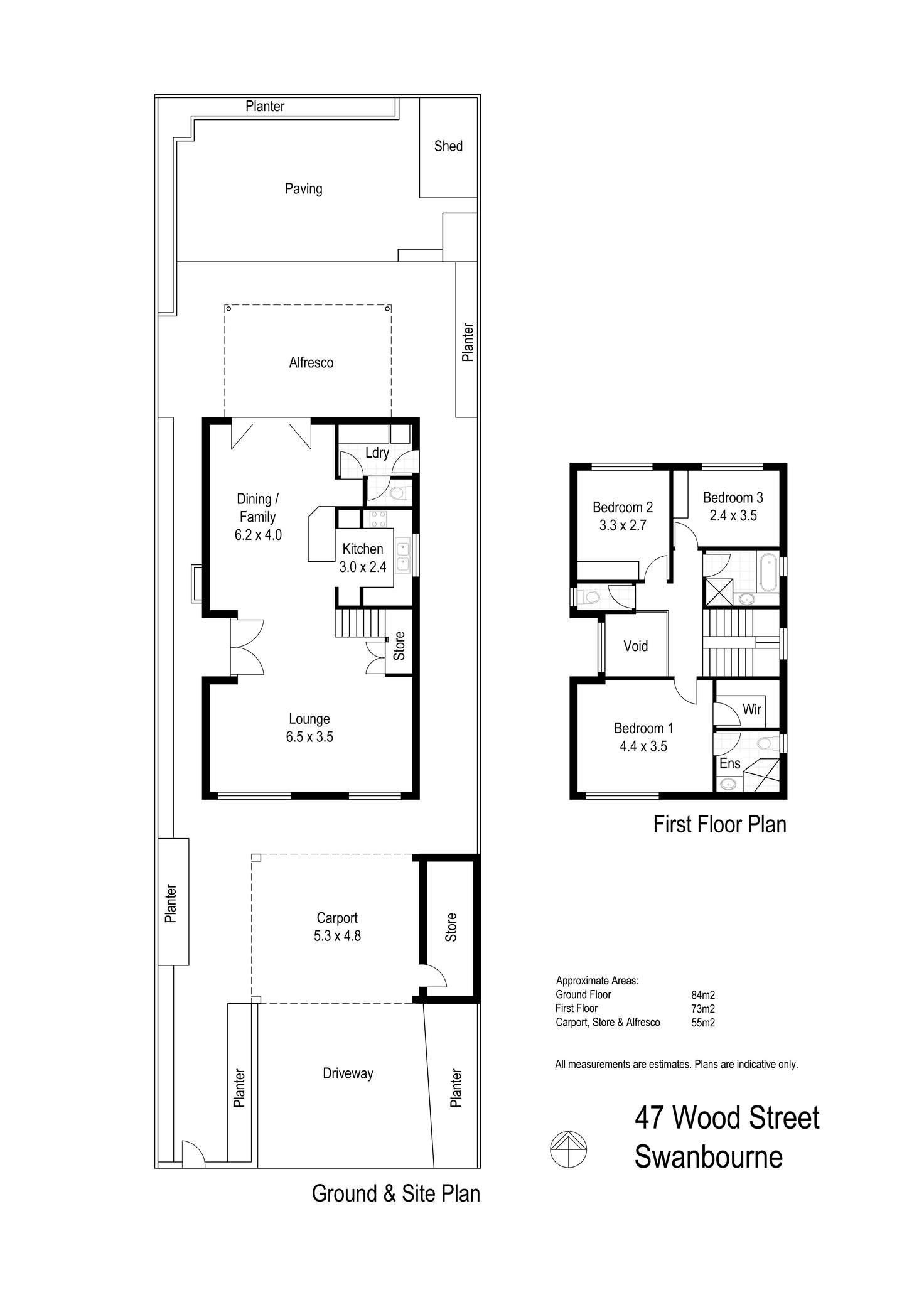 Floorplan of Homely house listing, 47 Wood Street, Swanbourne WA 6010