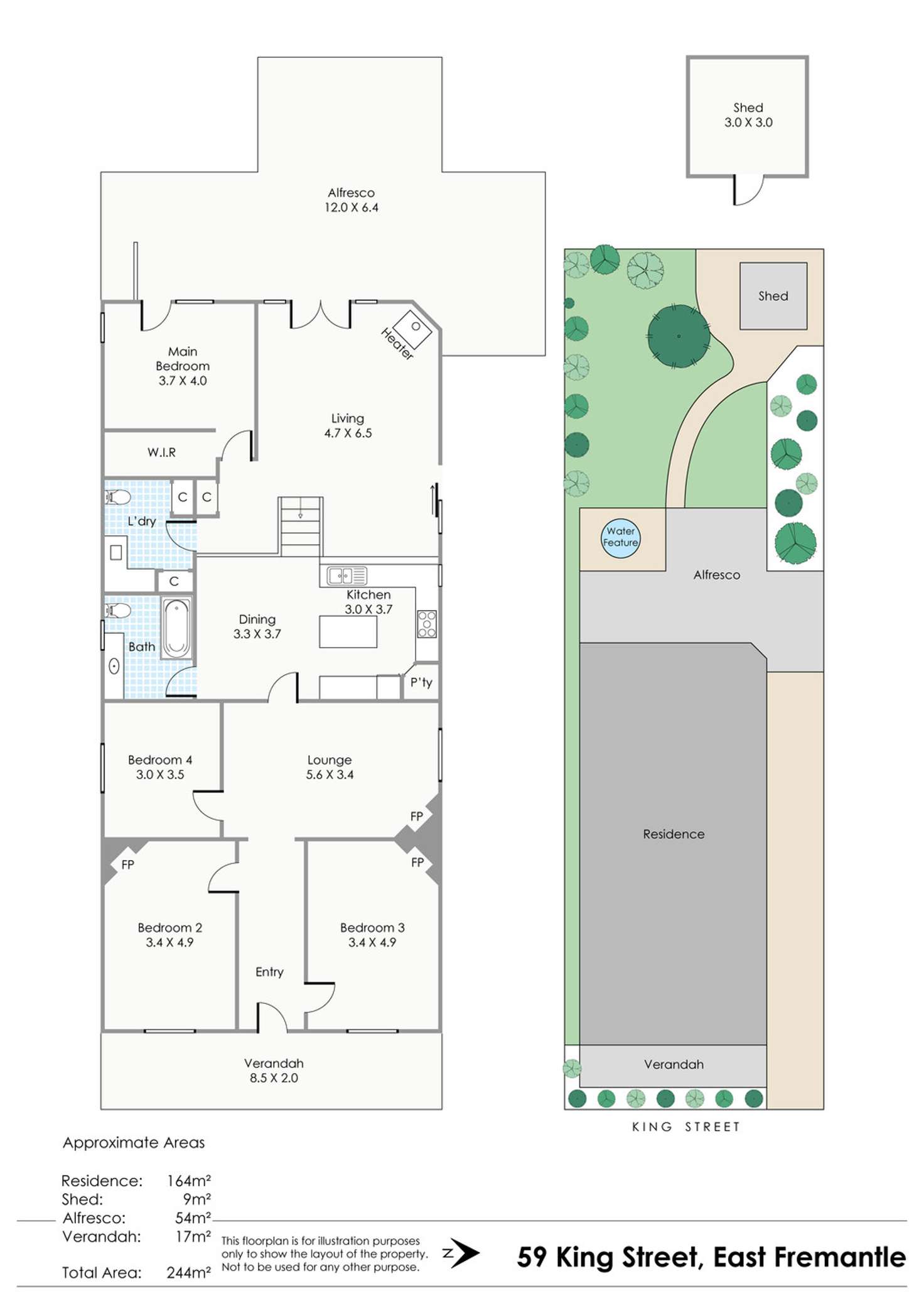 Floorplan of Homely house listing, 59 King Street, East Fremantle WA 6158