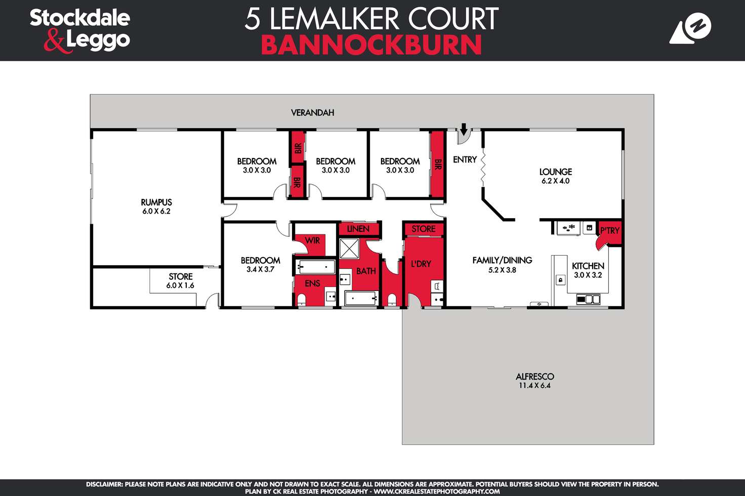 Floorplan of Homely house listing, 5 Lemalker Court, Bannockburn VIC 3331