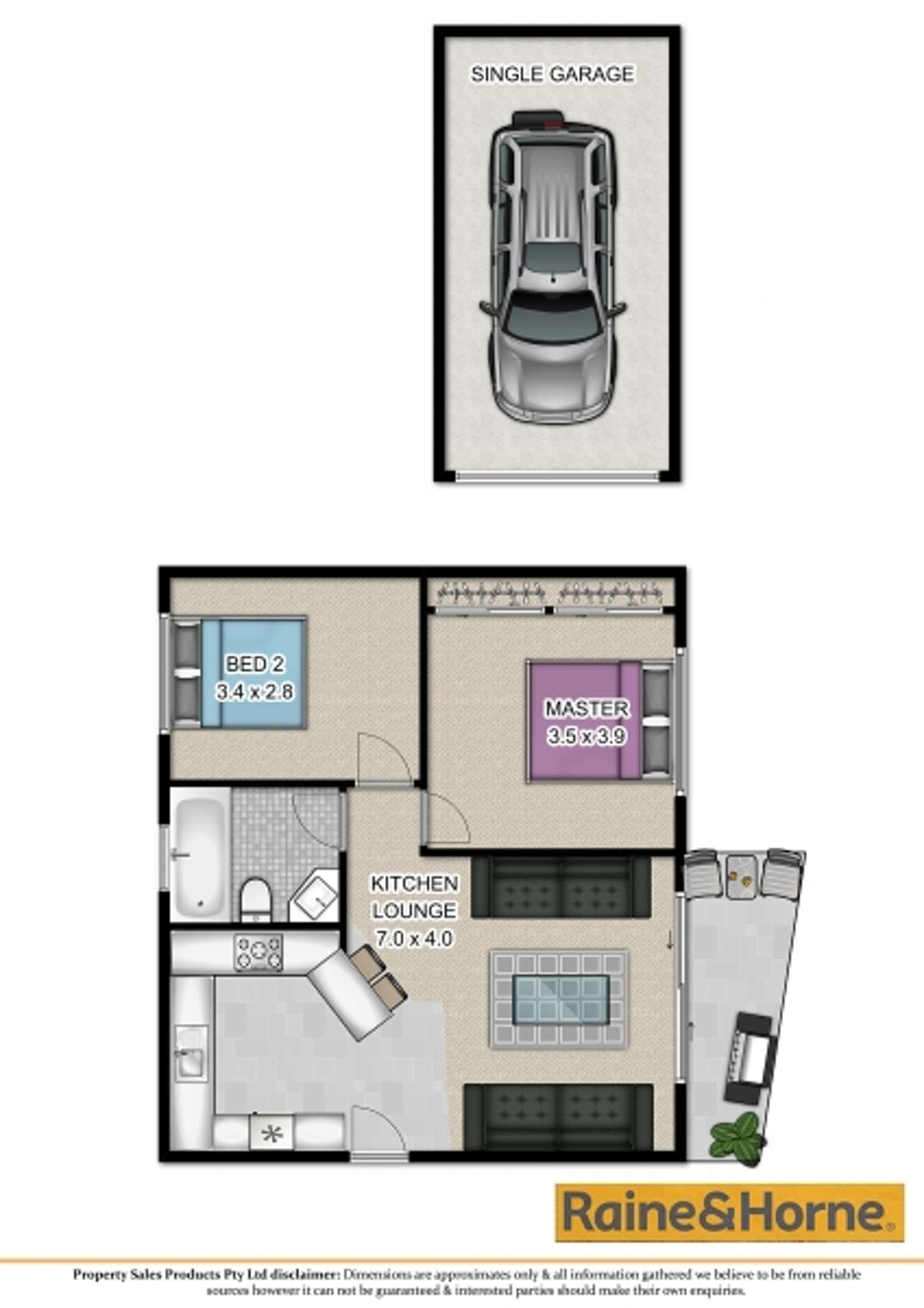 Floorplan of Homely unit listing, 6/2 Murranar Road, Towradgi NSW 2518