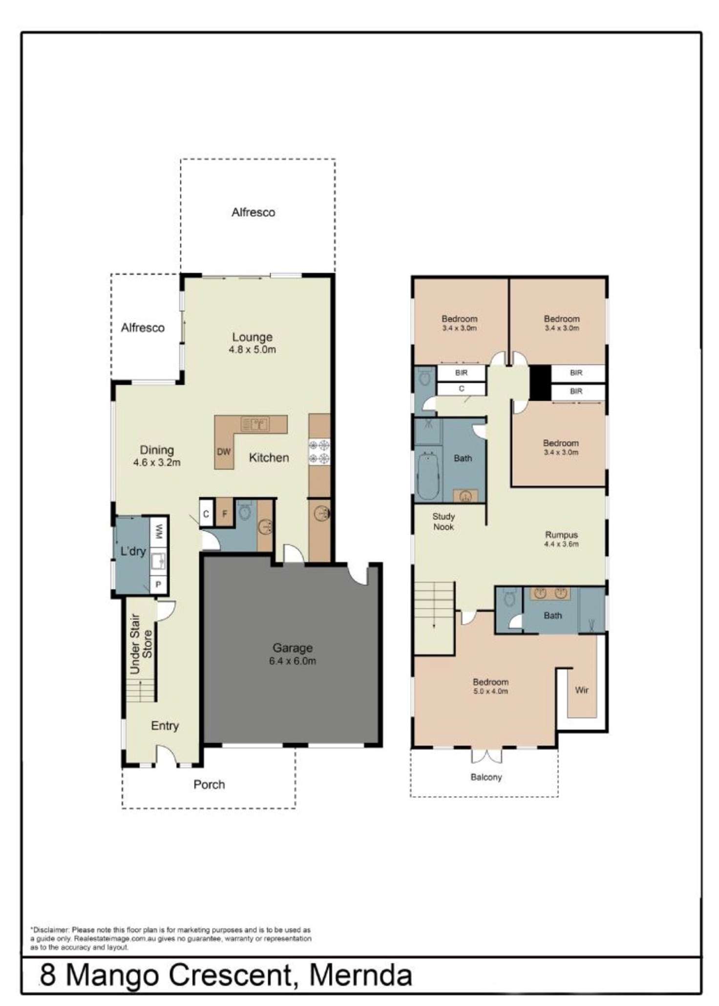 Floorplan of Homely house listing, 8 Mango Crescent, Mernda VIC 3754