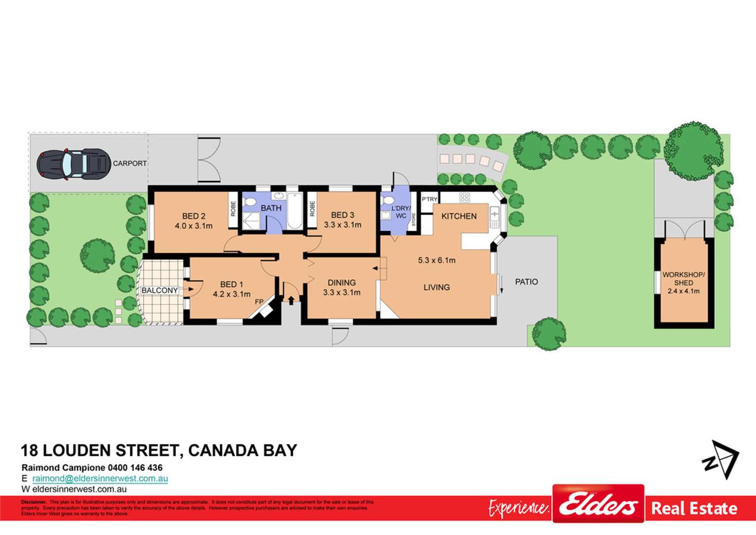 Floorplan of Homely house listing, 18 Louden Street, Canada Bay NSW 2046