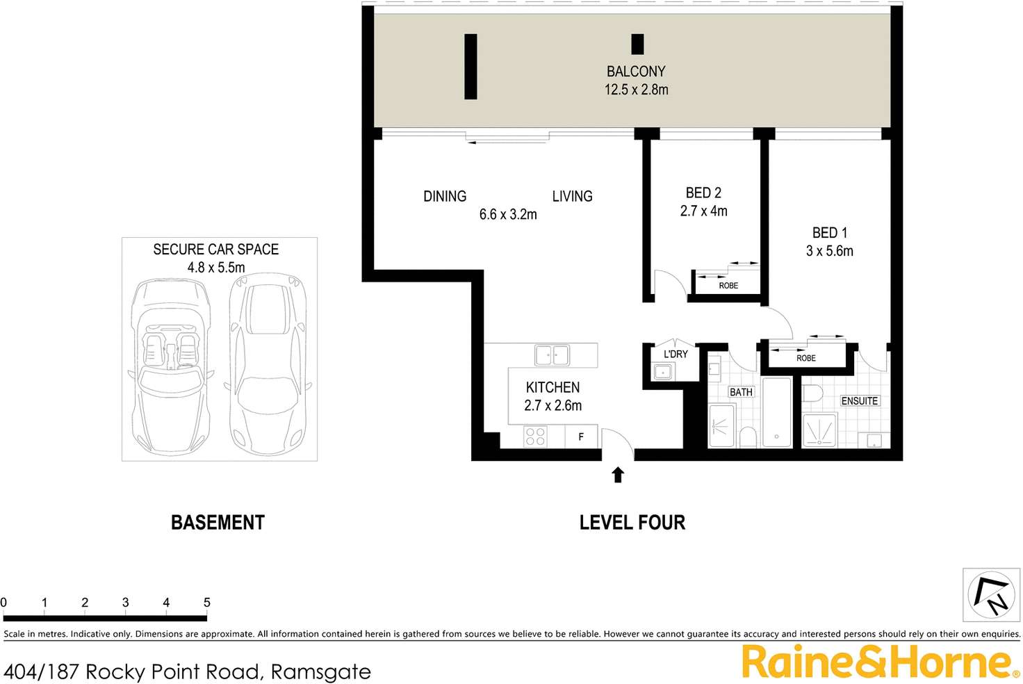 Floorplan of Homely unit listing, 404/187 Rocky Point Road, Ramsgate NSW 2217