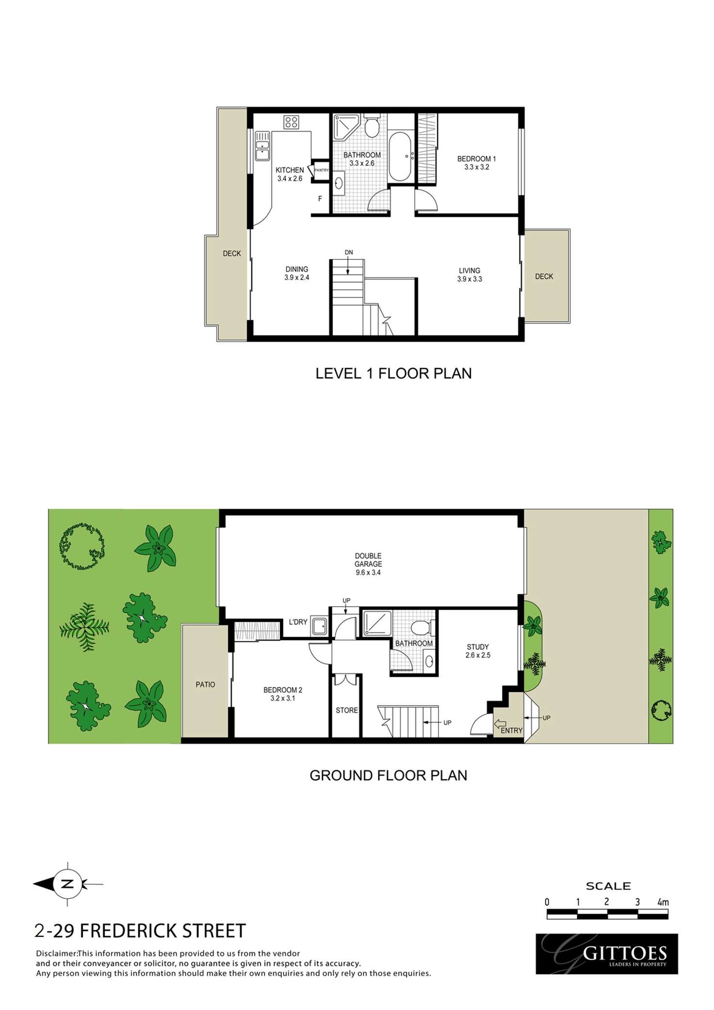 Floorplan of Homely townhouse listing, 2/29 Frederick Street, East Gosford NSW 2250