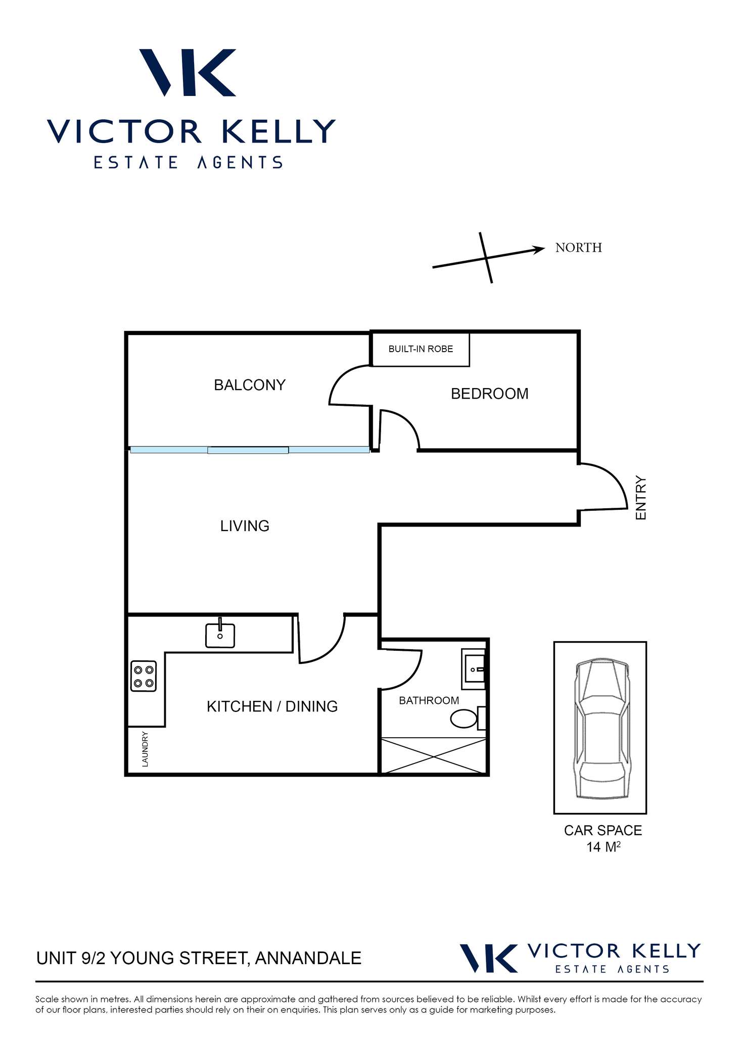 Floorplan of Homely apartment listing, 9/2 Young Street, Annandale NSW 2038