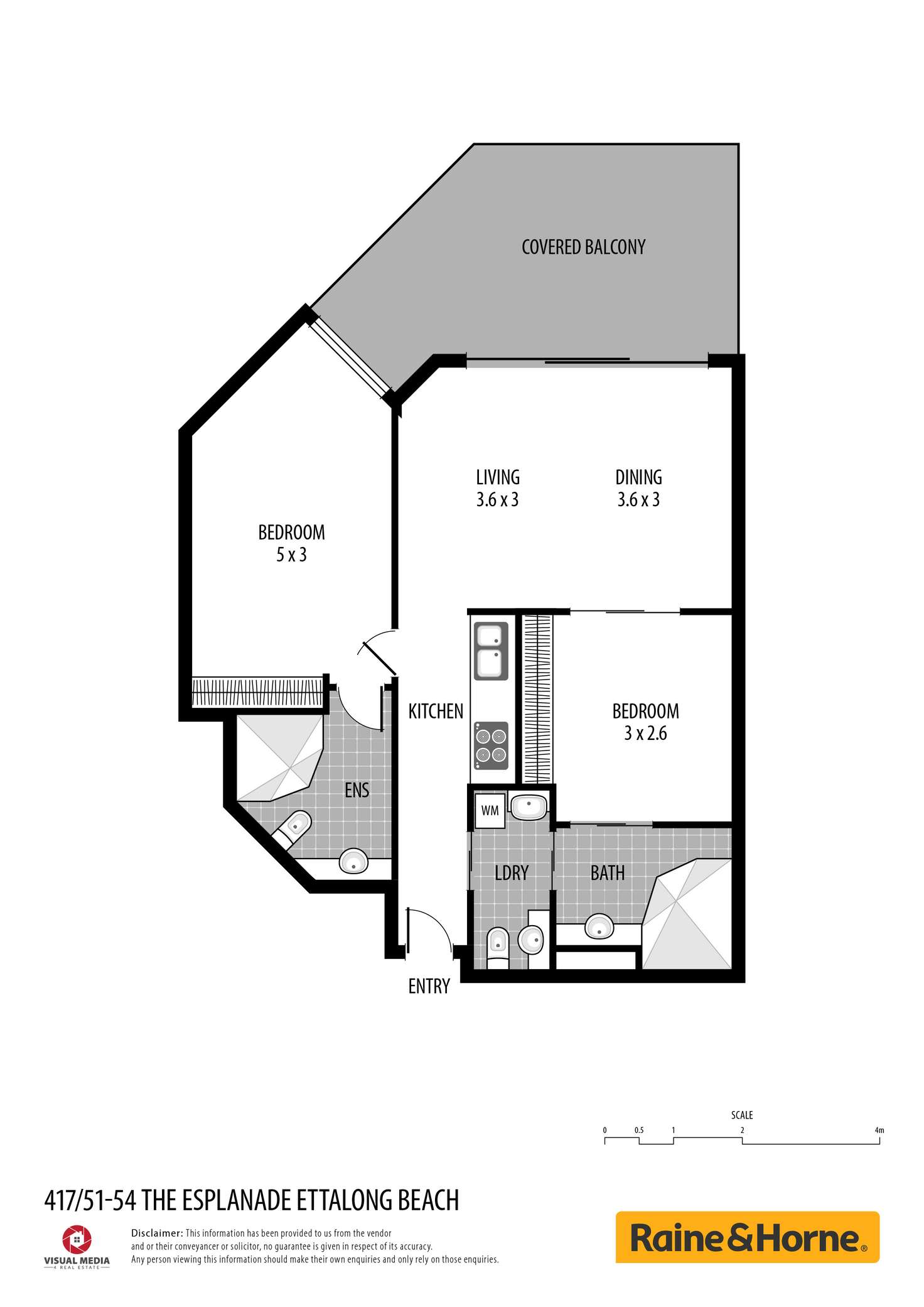 Floorplan of Homely apartment listing, 417/51-54 The Esplanade, Ettalong Beach NSW 2257