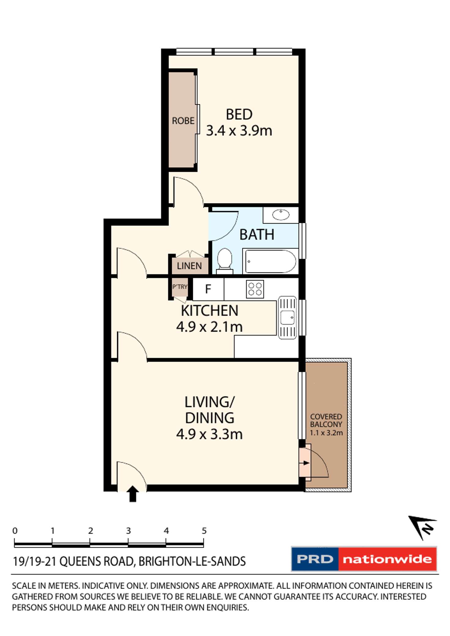 Floorplan of Homely unit listing, 19/19-21 Queens Road, Brighton-le-sands NSW 2216