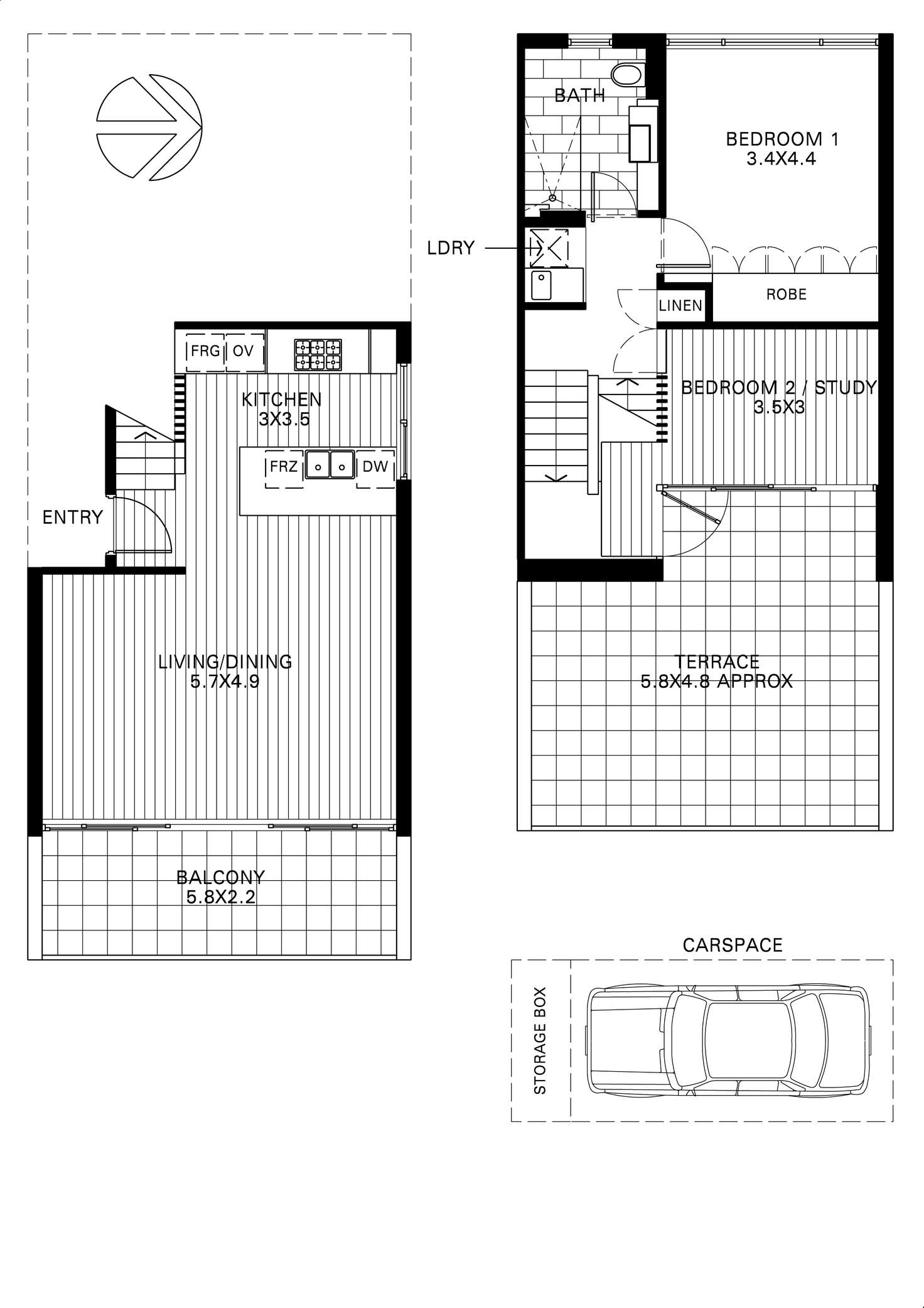 Floorplan of Homely apartment listing, FT22/184 Forbes Street, Darlinghurst NSW 2010