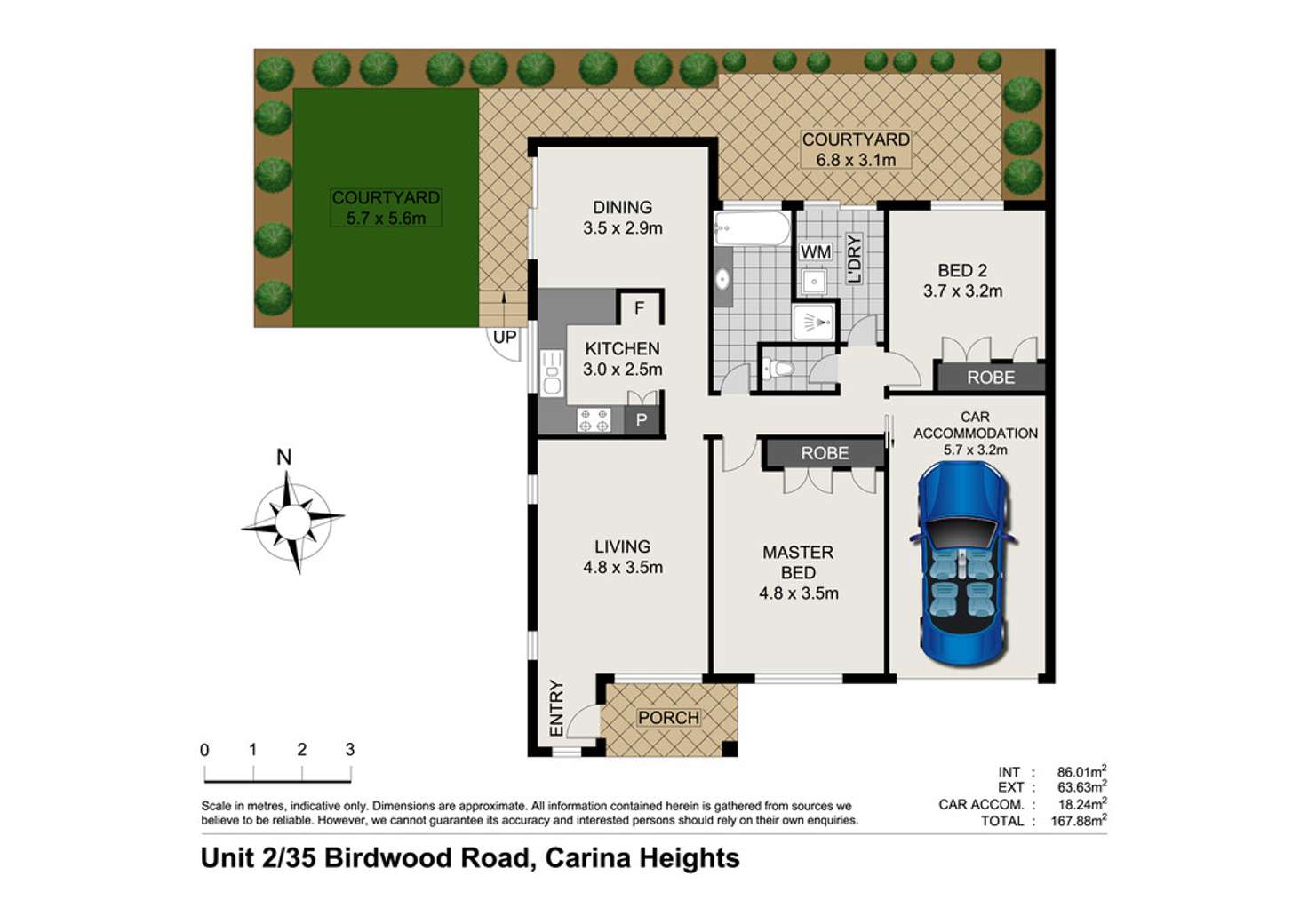 Floorplan of Homely townhouse listing, 2/35 BIRDWOOD ROAD, Carina Heights QLD 4152