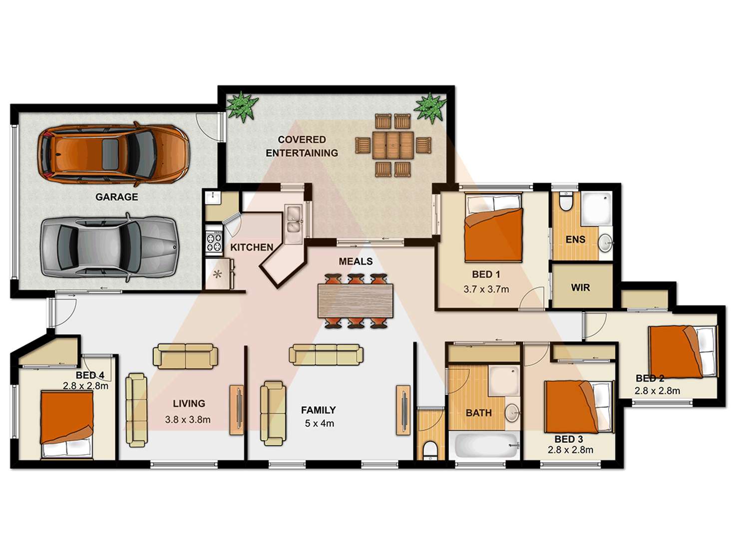 Floorplan of Homely house listing, 7 Clearview Court, Eagleby QLD 4207