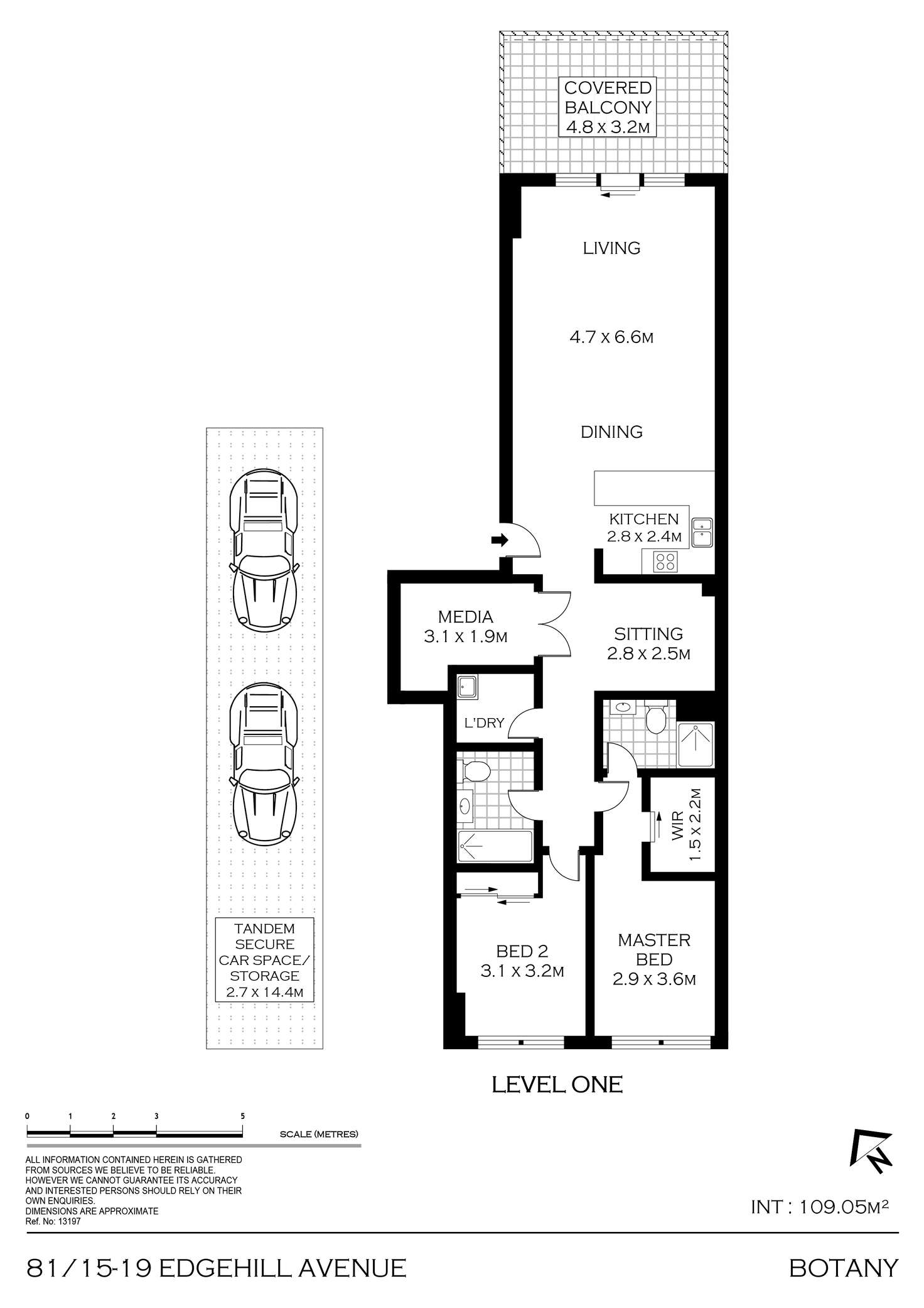 Floorplan of Homely apartment listing, 81/15-19 Edgehill Avenue, Botany NSW 2019