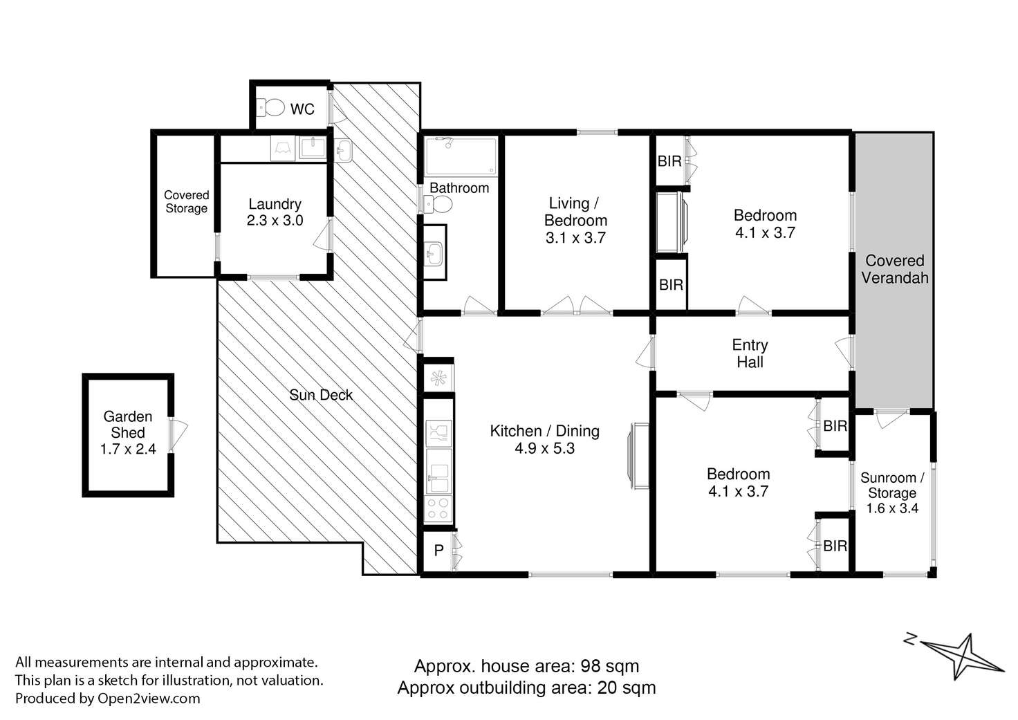 Floorplan of Homely house listing, 4 Bayswater Road, Moonah TAS 7009