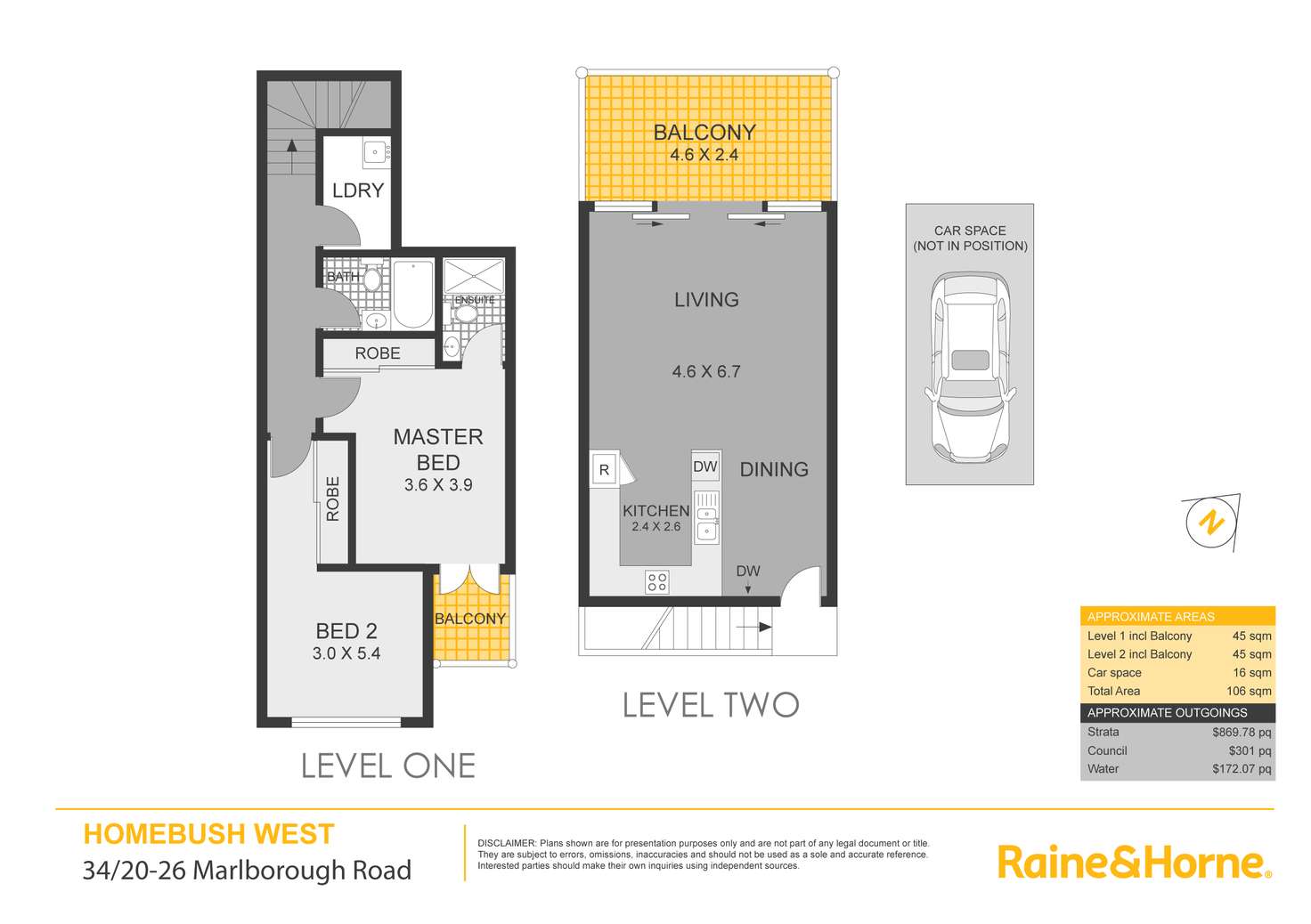 Floorplan of Homely apartment listing, 34/20-26 Marlborough Road, Homebush West NSW 2140