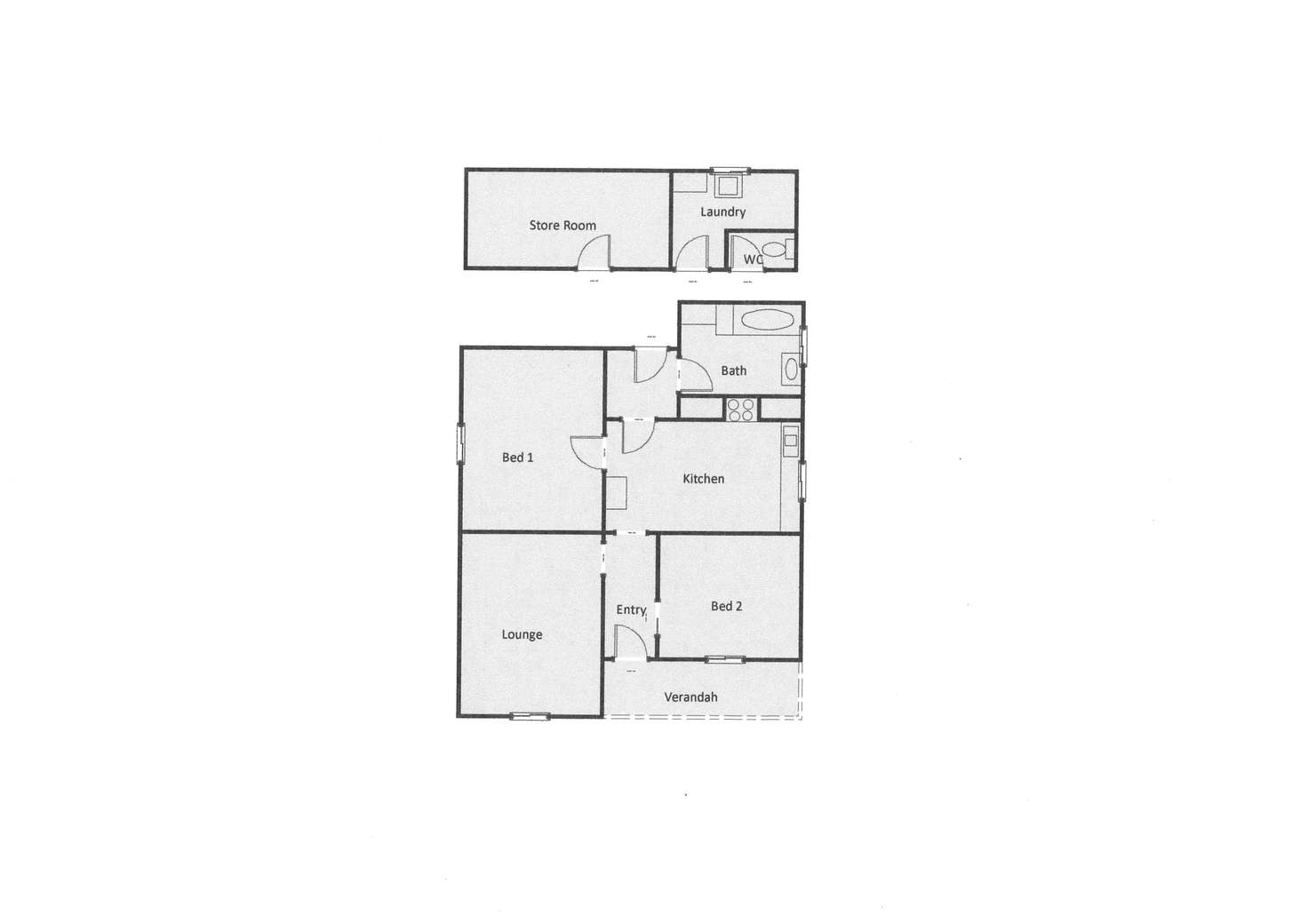 Floorplan of Homely house listing, 8 Blake Street, Ararat VIC 3377