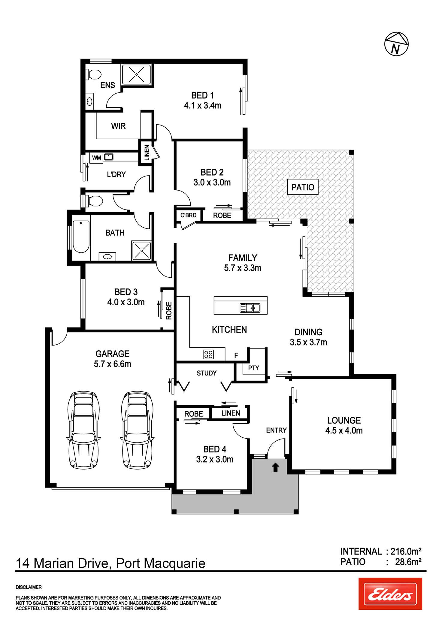 Floorplan of Homely house listing, 14 Marian Drive, Port Macquarie NSW 2444