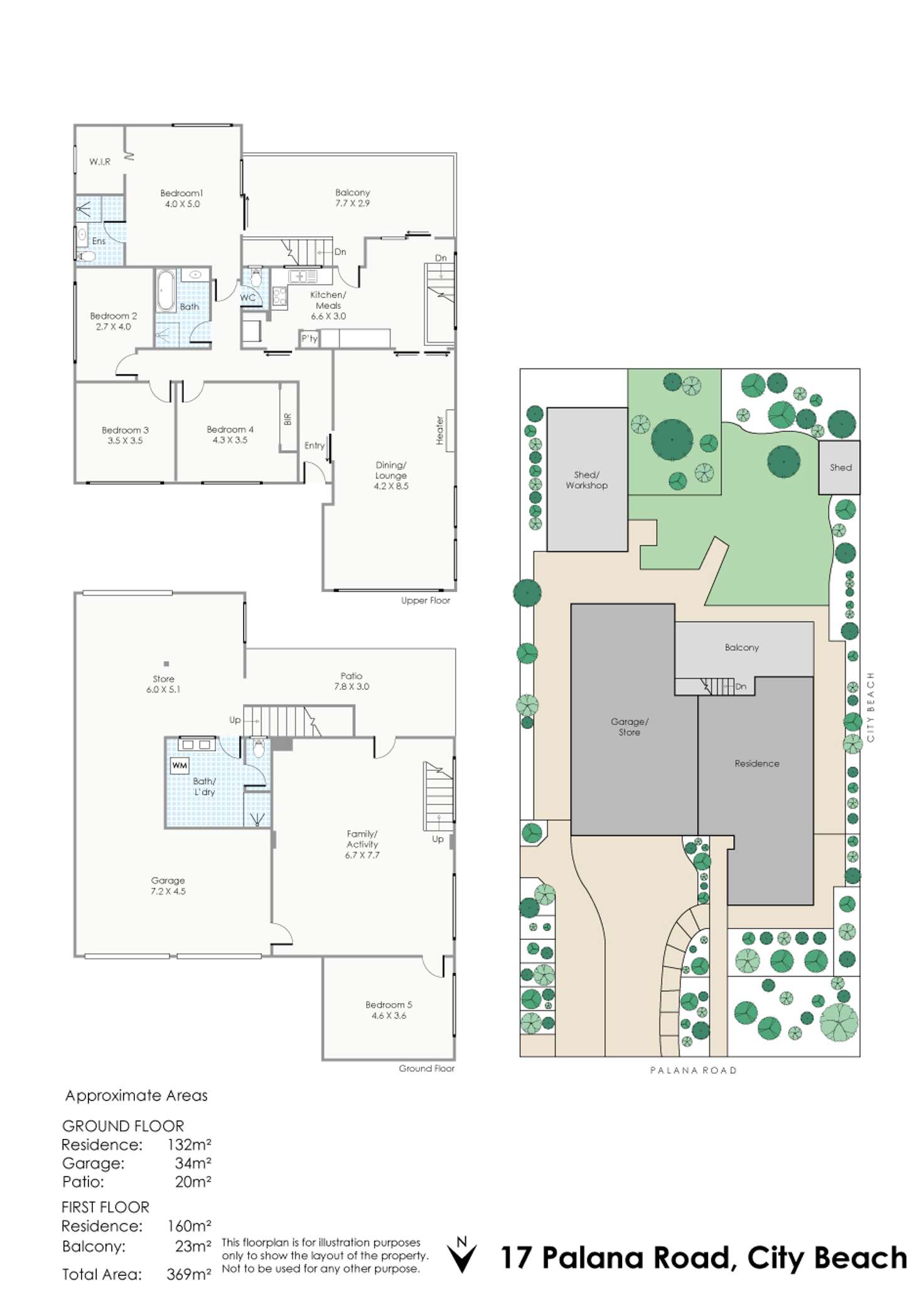 Floorplan of Homely house listing, 17 Palana Road, City Beach WA 6015