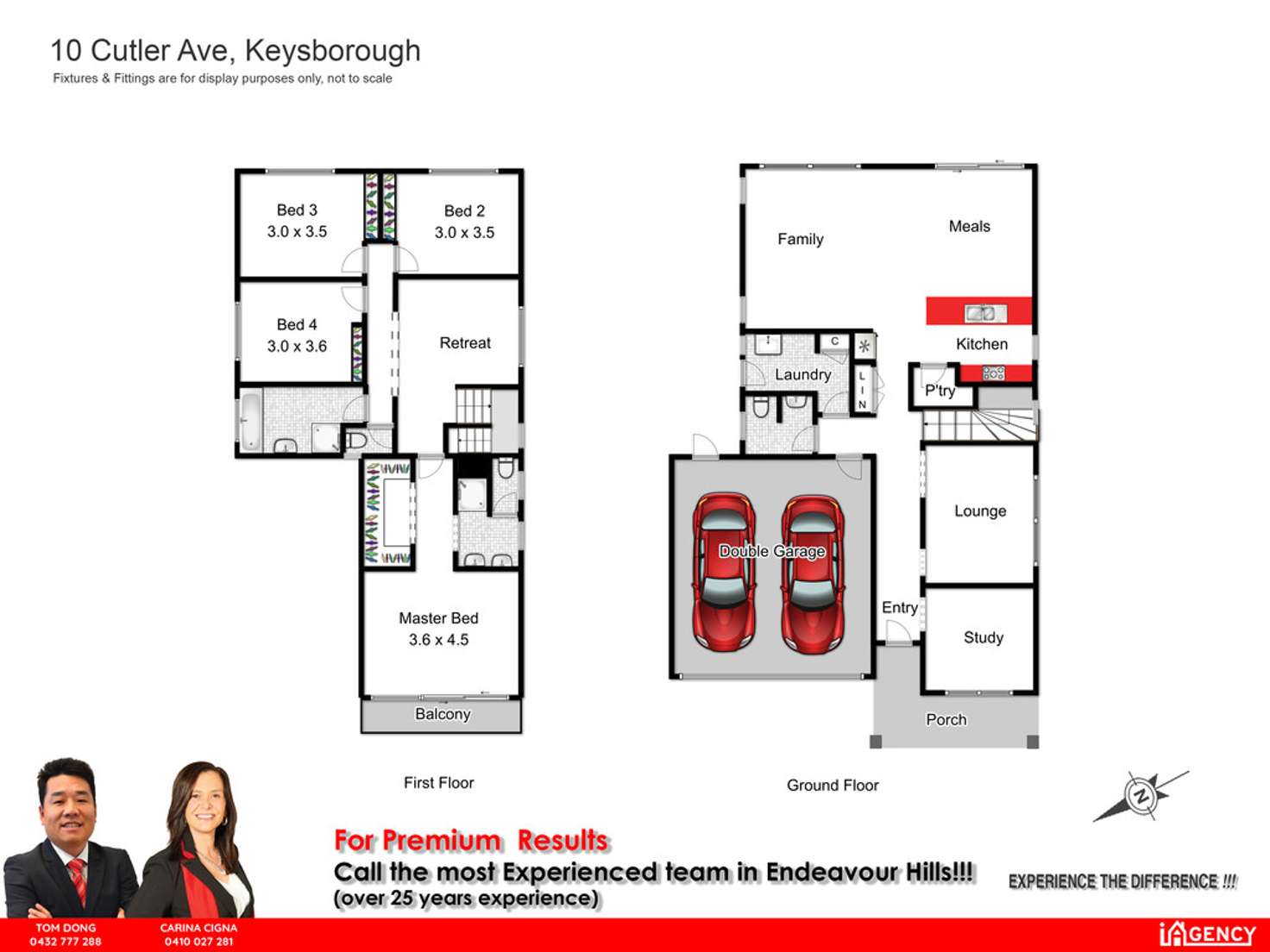 Floorplan of Homely house listing, 10 Cutler Avenue, Keysborough VIC 3173