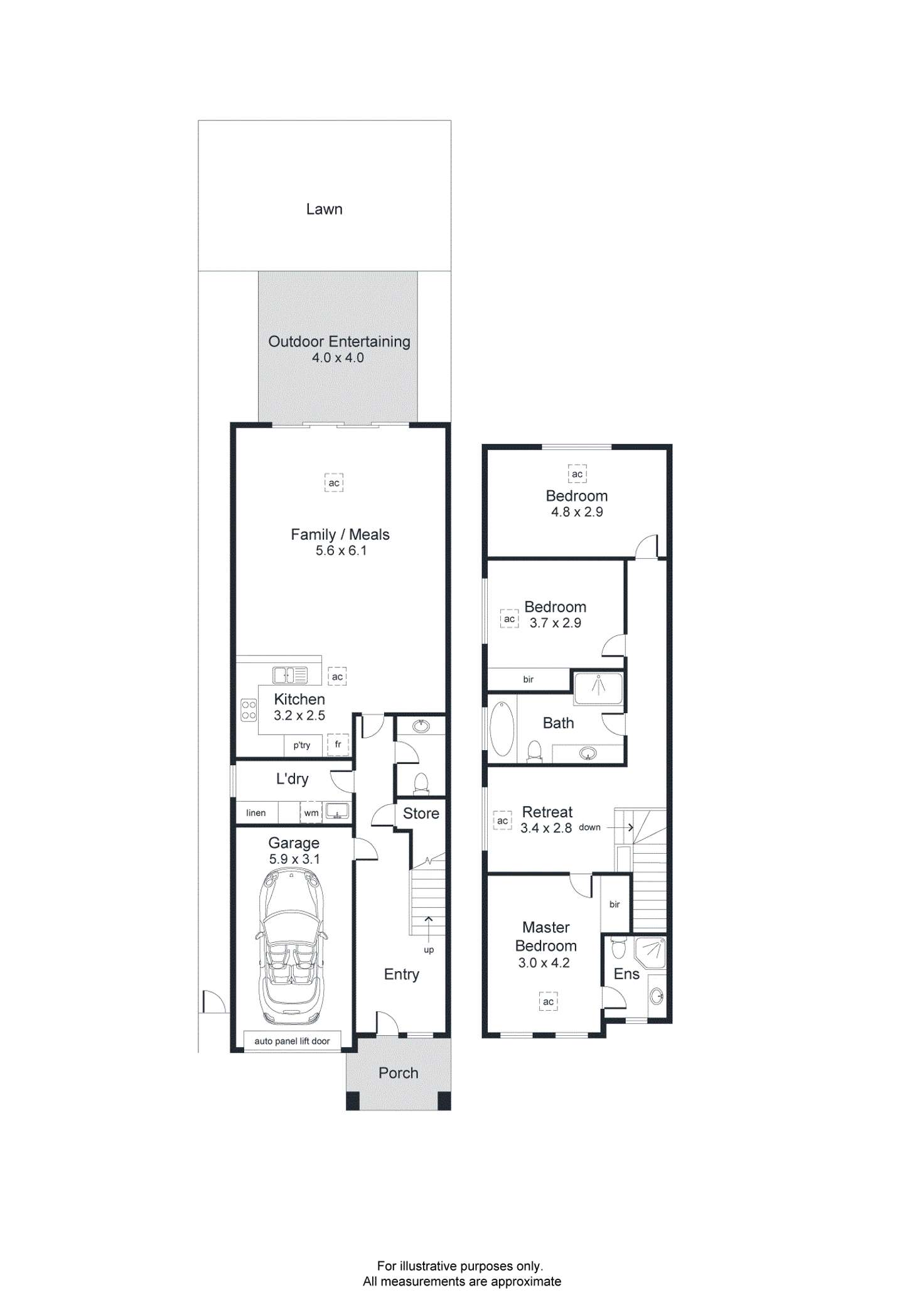 Floorplan of Homely house listing, 43B Harbrow Grove, Seacombe Gardens SA 5047