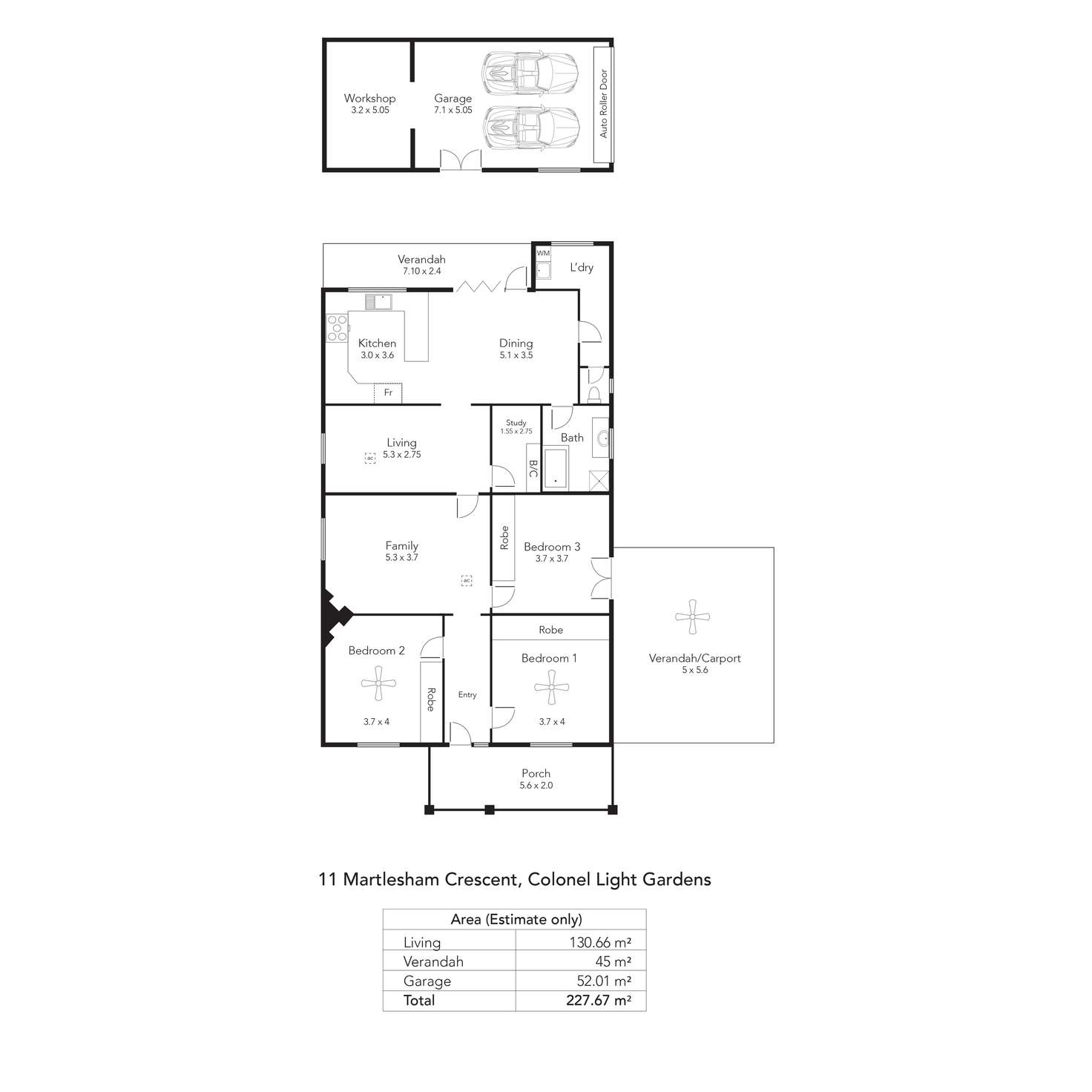 Floorplan of Homely house listing, 11 Martlesham Crescent, Colonel Light Gardens SA 5041