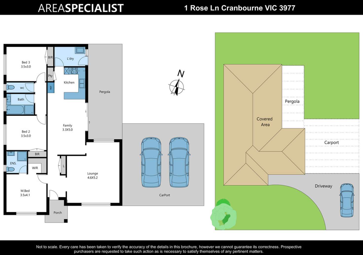 Floorplan of Homely house listing, 1 Rose Lane, Cranbourne VIC 3977