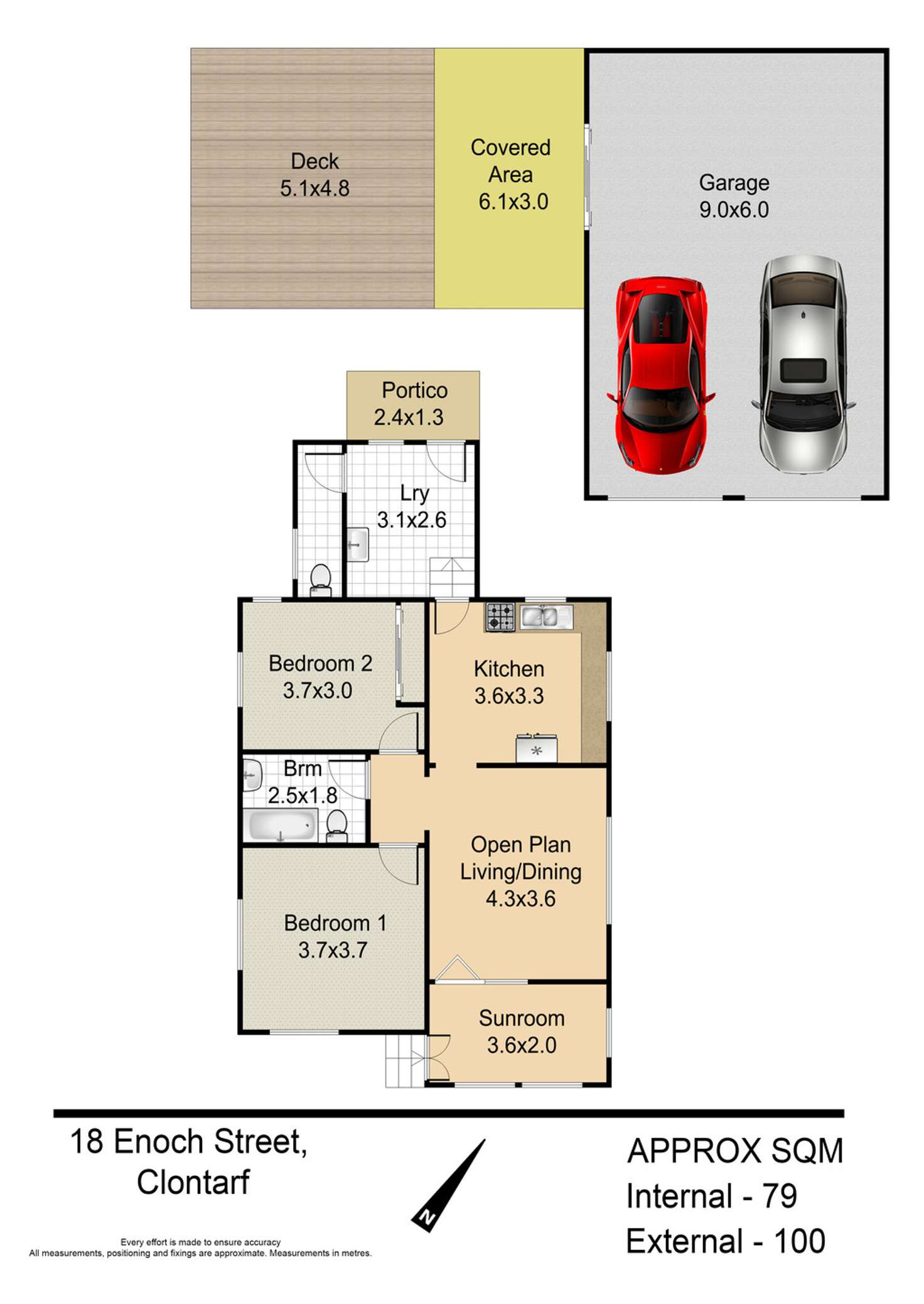 Floorplan of Homely house listing, 18 Enoch Street, Clontarf QLD 4019