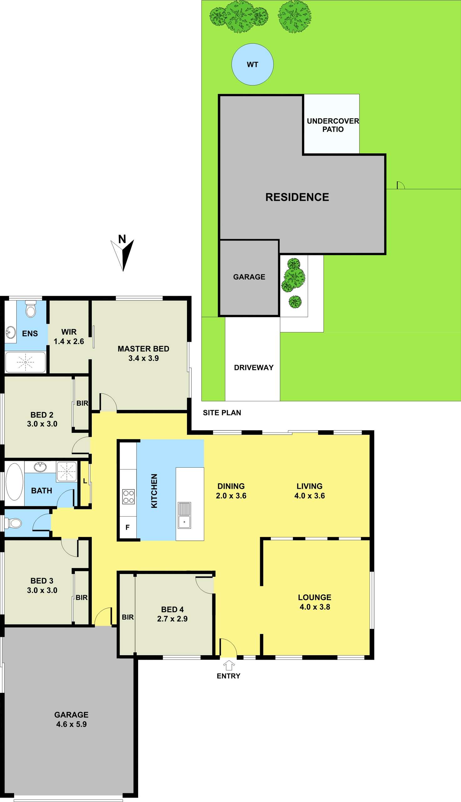 Floorplan of Homely house listing, 4 James Court, Joyner QLD 4500