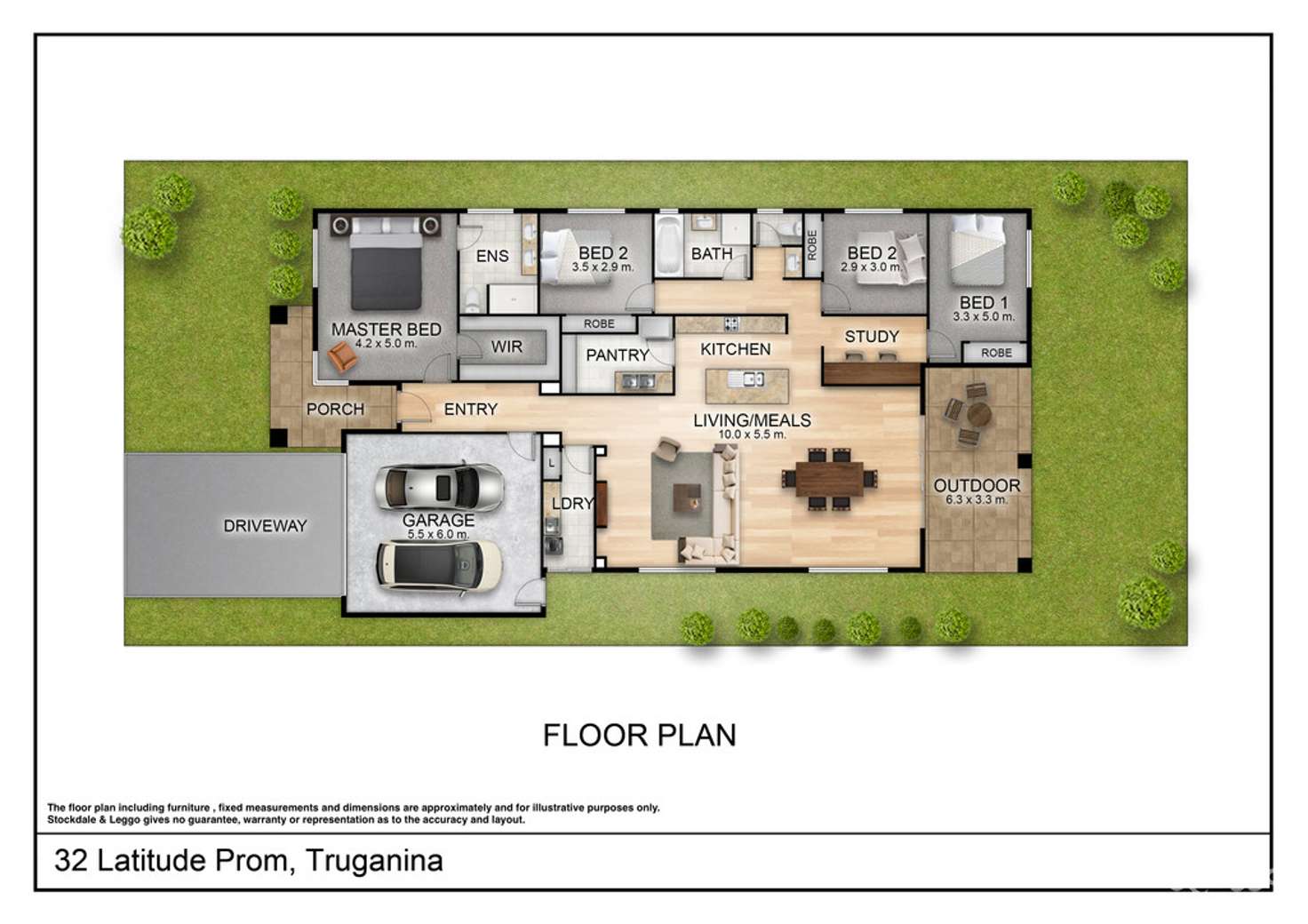 Floorplan of Homely house listing, 32 Latitude Promenade, Truganina VIC 3029