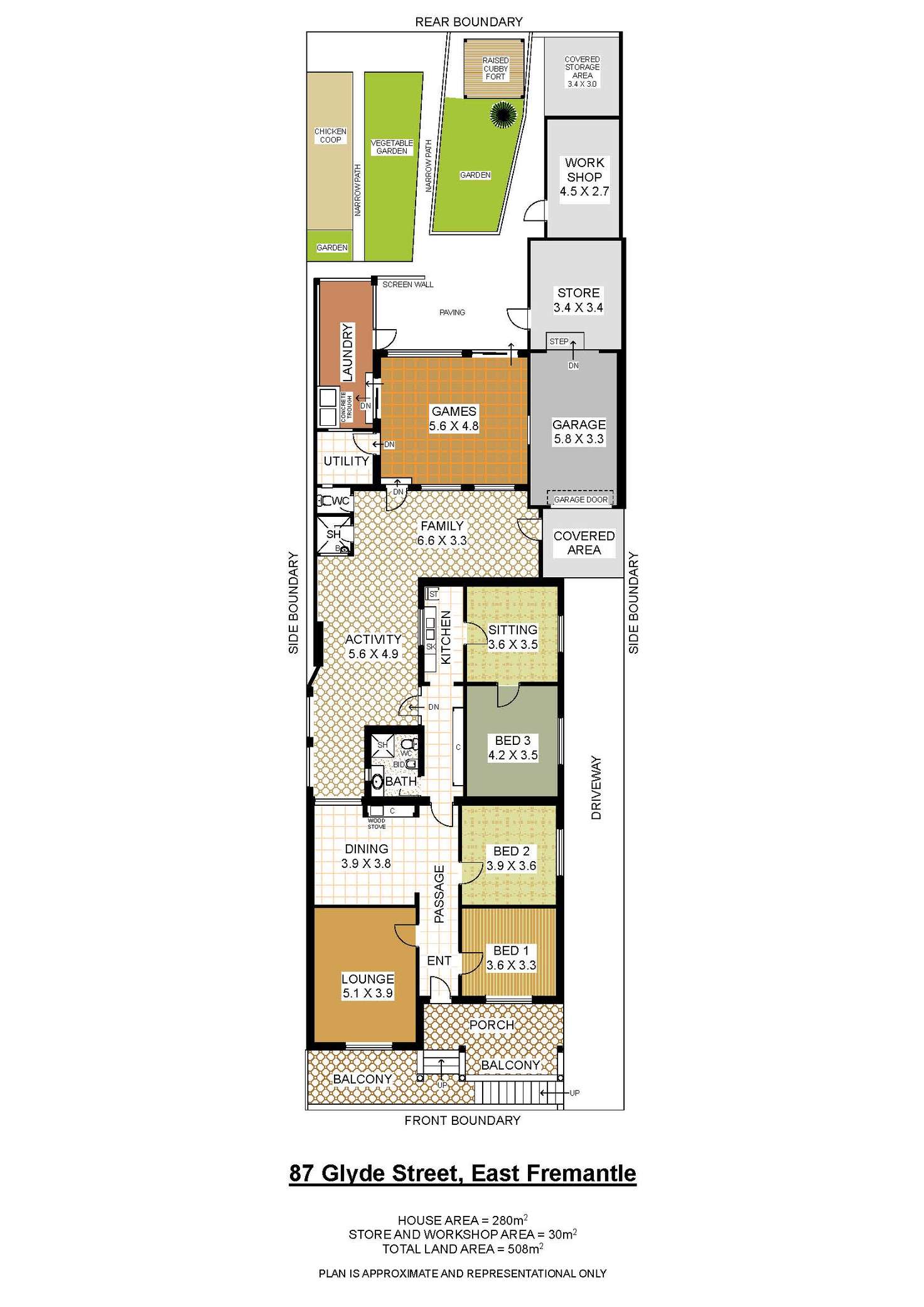 Floorplan of Homely house listing, 87 Glyde St, East Fremantle WA 6158