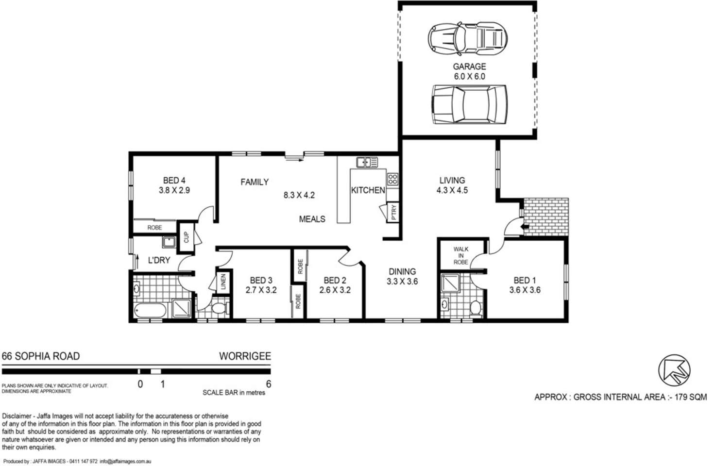 Floorplan of Homely house listing, 66 Sophia Road, Worrigee NSW 2540