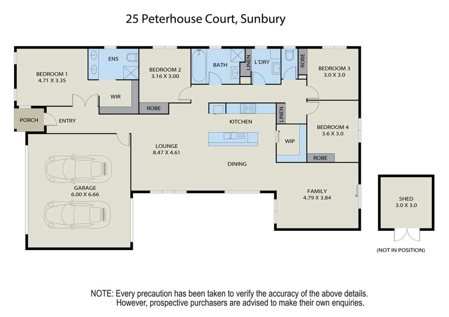 Floorplan of Homely house listing, 25 Peterhouse Court, Sunbury VIC 3429