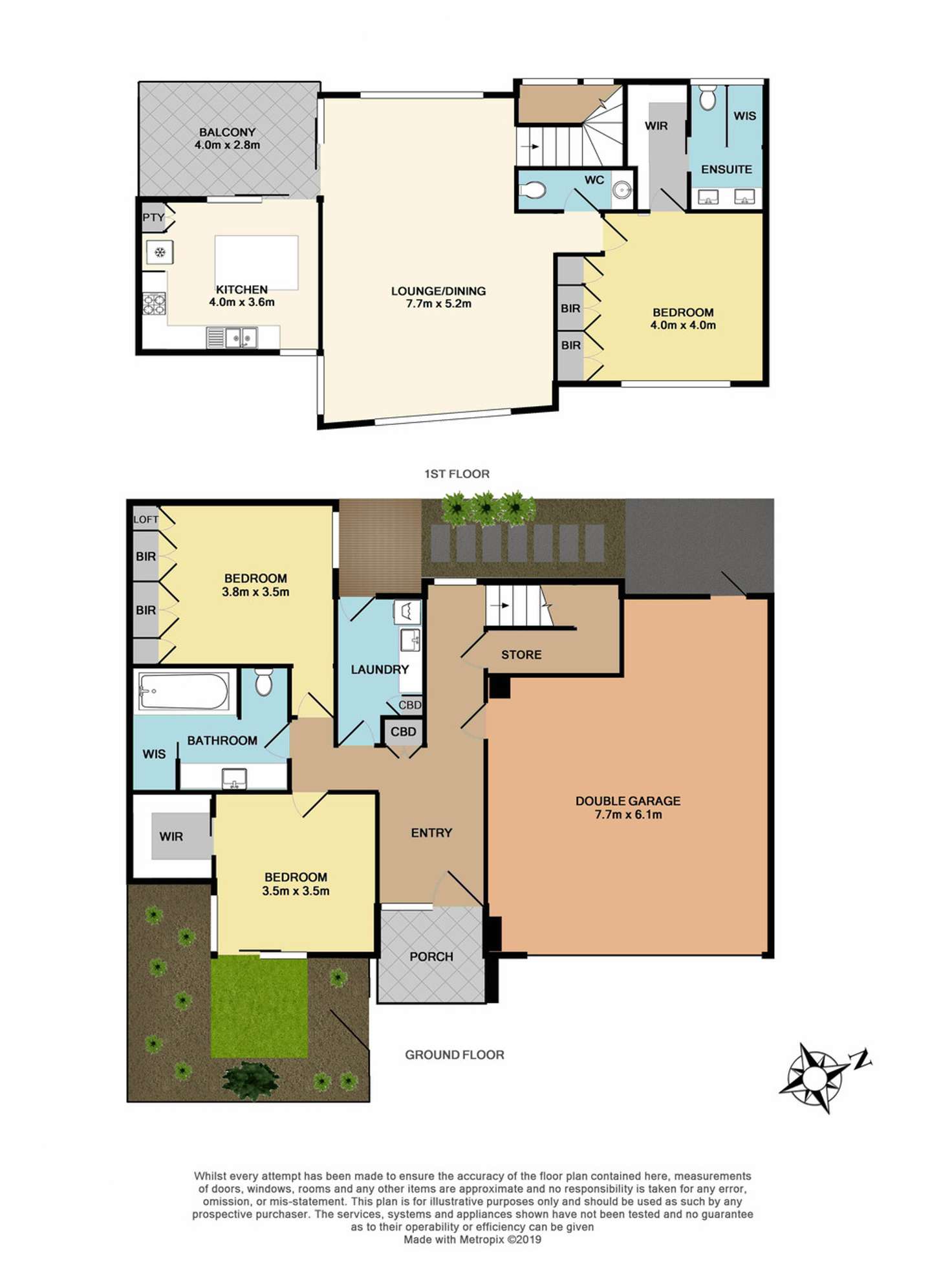 Floorplan of Homely townhouse listing, 1a Wyuna Avenue, Aspendale VIC 3195