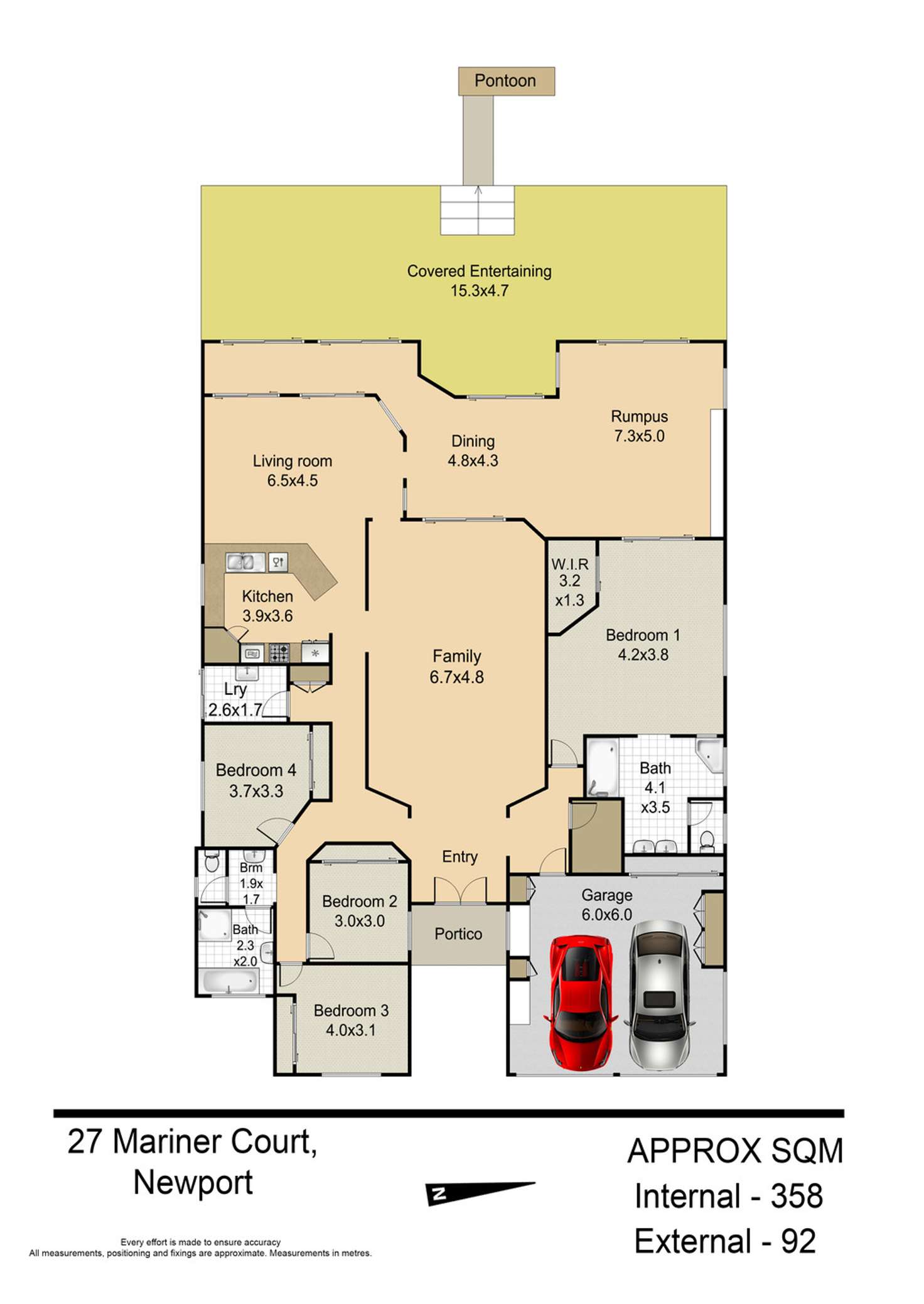 Floorplan of Homely house listing, 27 Mariner Crt, Newport QLD 4020