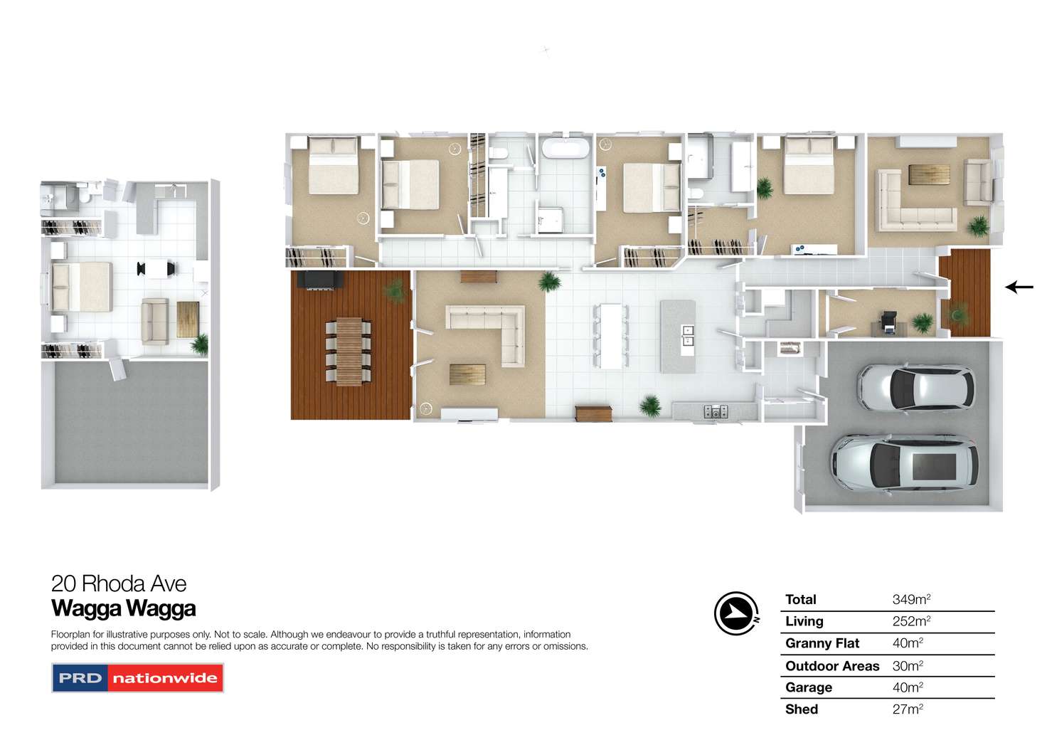 Floorplan of Homely house listing, 20 Rhoda Avenue, Wagga Wagga NSW 2650