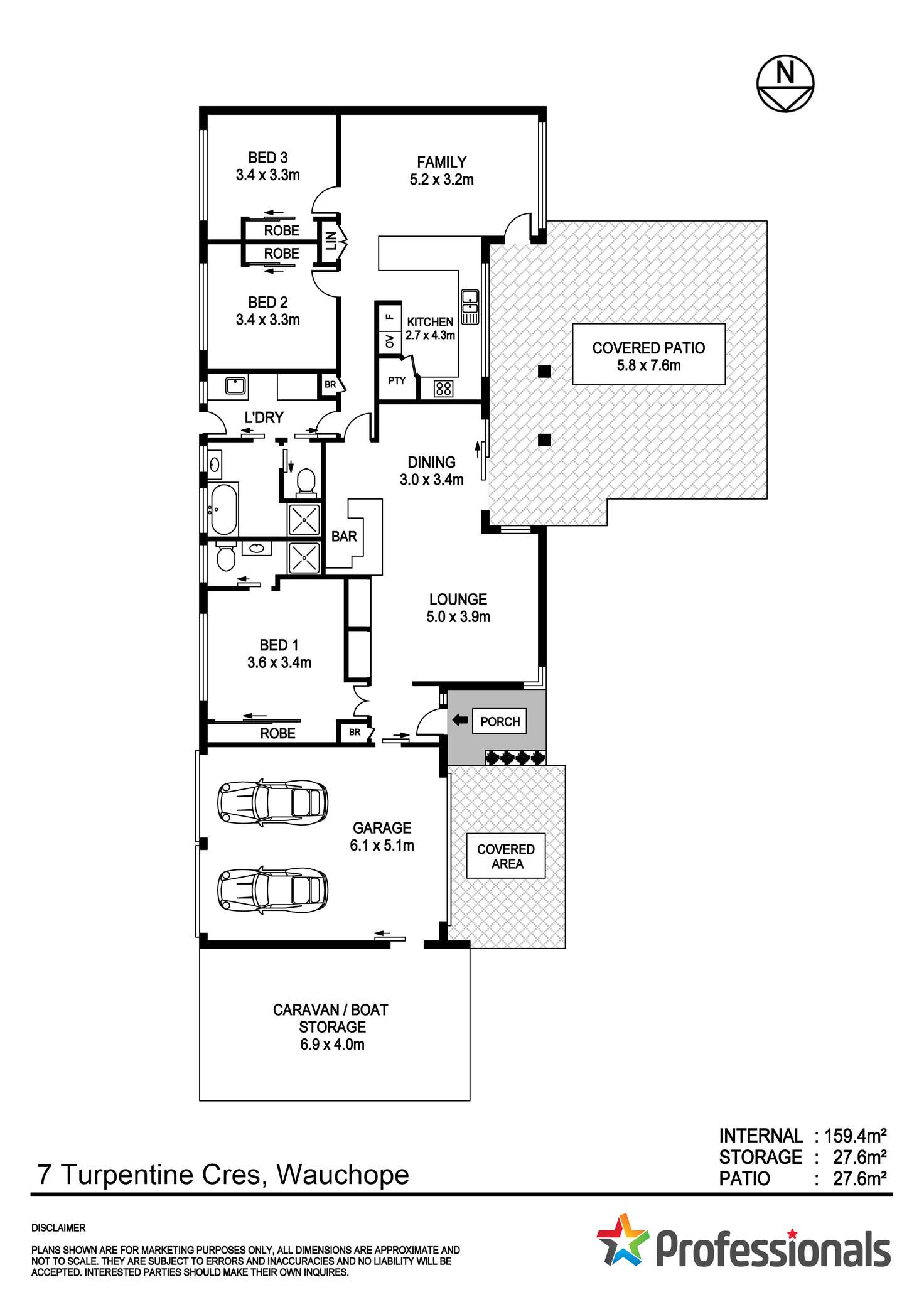 Floorplan of Homely house listing, 7 Turpentine Crescent, Wauchope NSW 2446