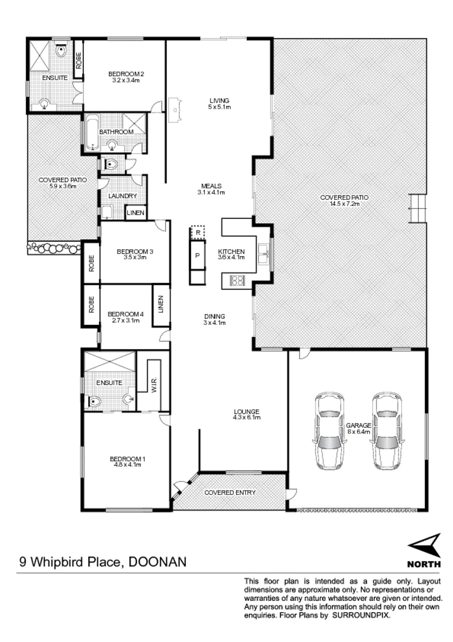 Floorplan of Homely house listing, 9 Whipbird Place, Doonan QLD 4562