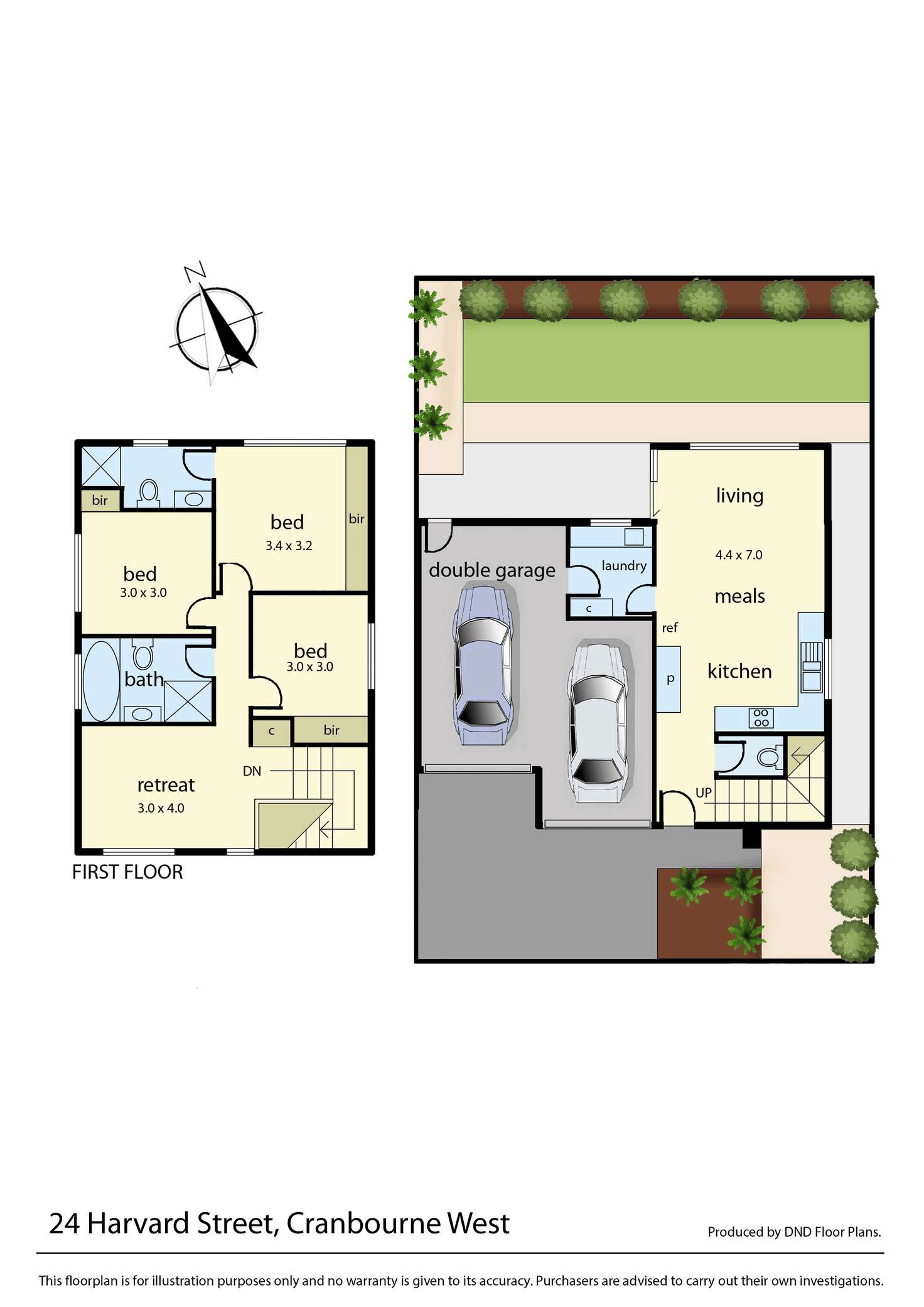Floorplan of Homely house listing, 24 Harvard Street, Cranbourne West VIC 3977