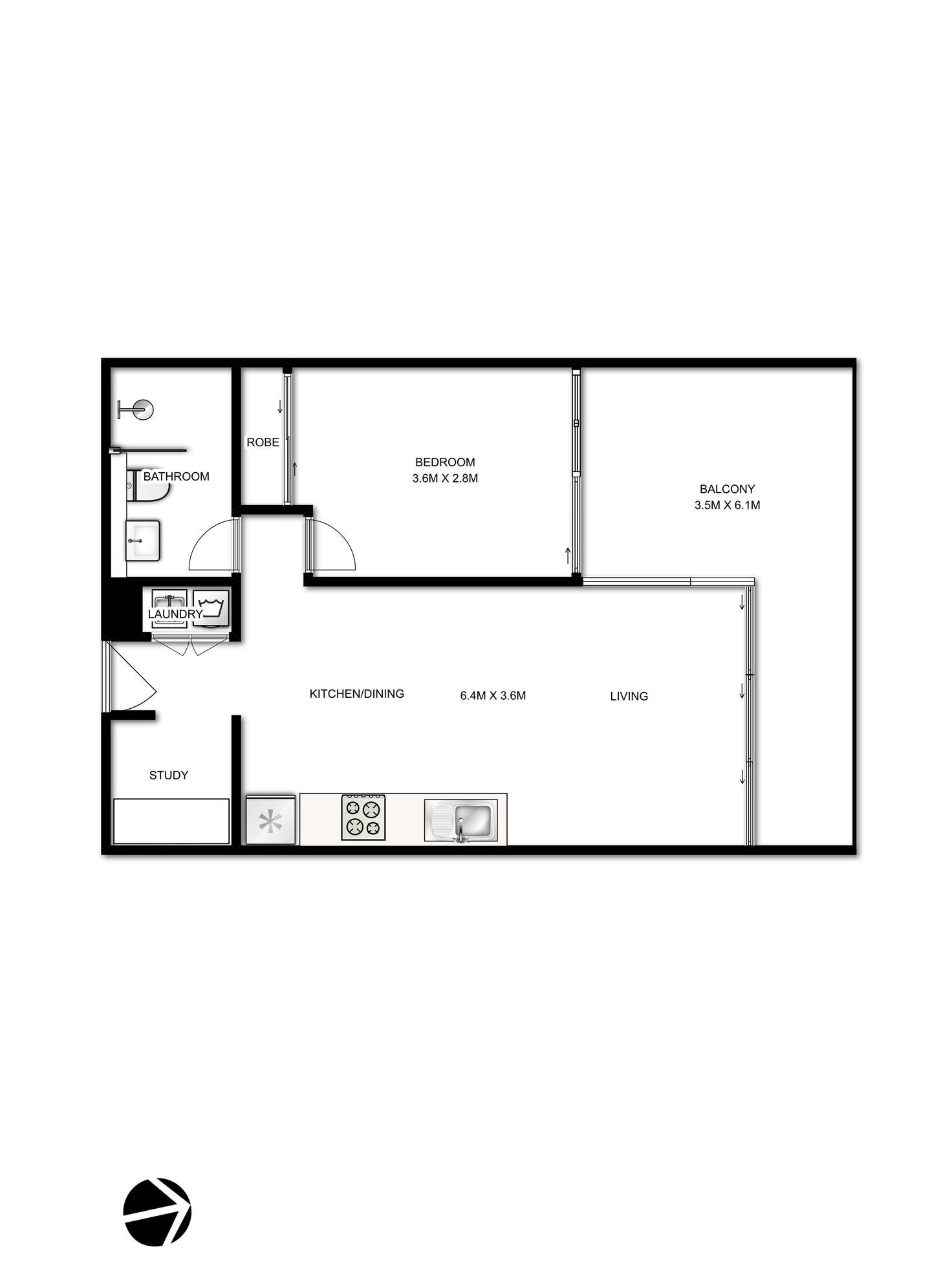 Floorplan of Homely apartment listing, 309/2 Galaup Street, Little Bay NSW 2036