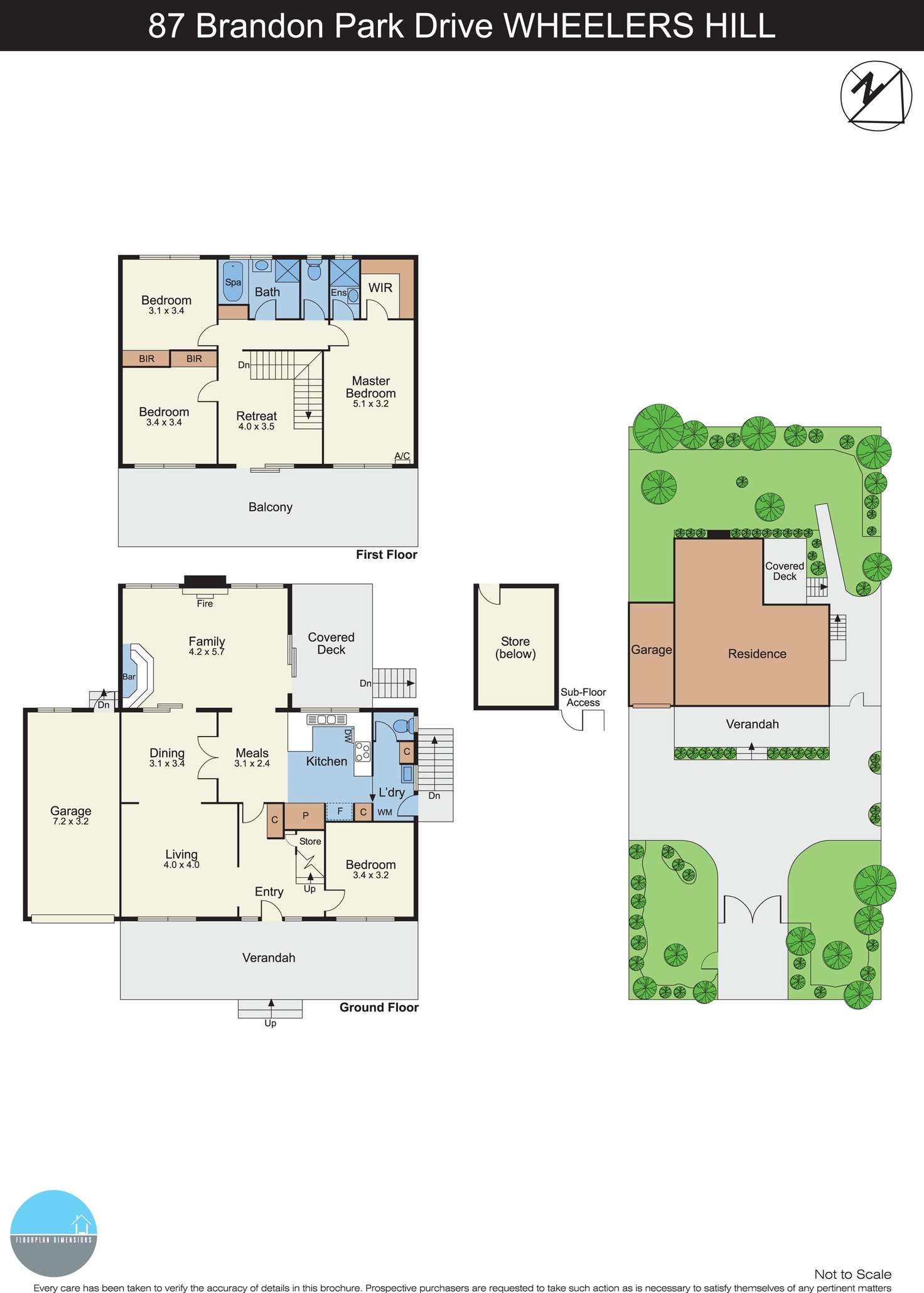 Floorplan of Homely house listing, 87 Brandon Park Drive, Wheelers Hill VIC 3150