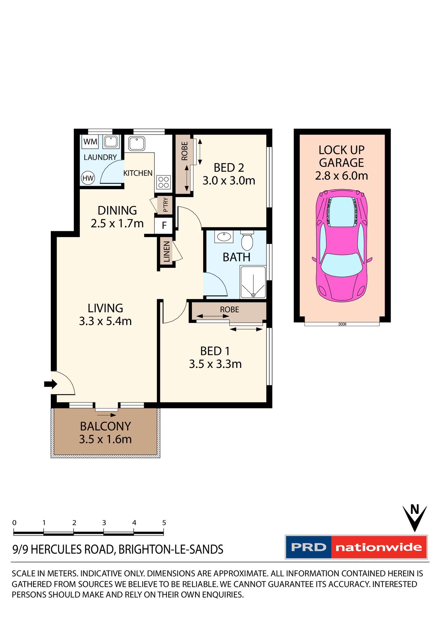 Floorplan of Homely unit listing, 9/9 Hercules Road, Brighton-le-sands NSW 2216