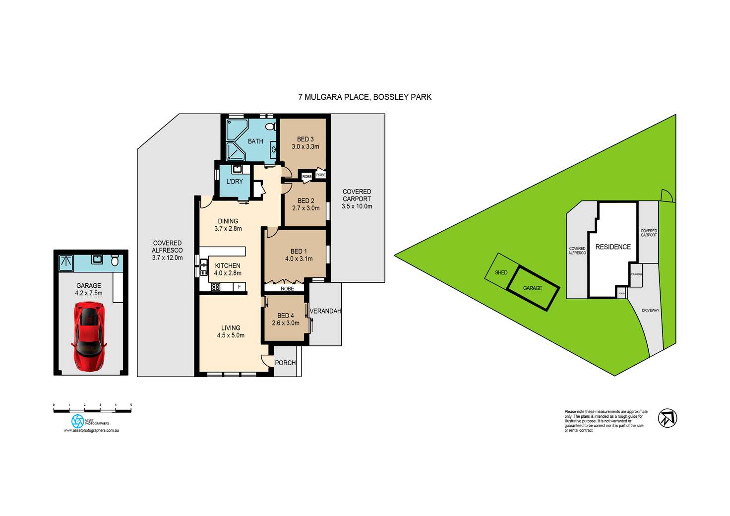 Floorplan of Homely house listing, 7 Mulgara Pl, Bossley Park NSW 2176