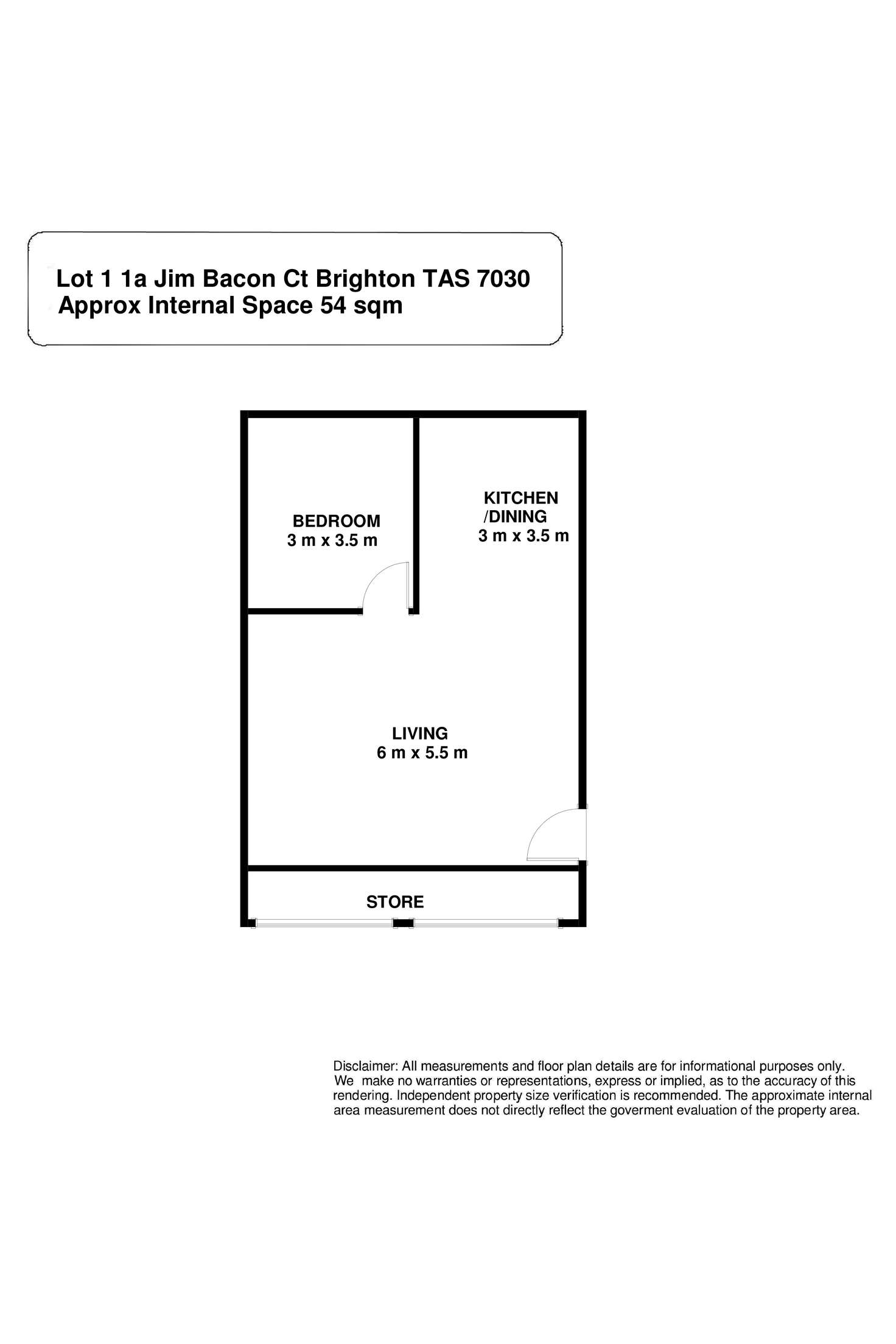 Floorplan of Homely residentialLand listing, Lot 1, 1A Jim Bacon Court, Brighton TAS 7030